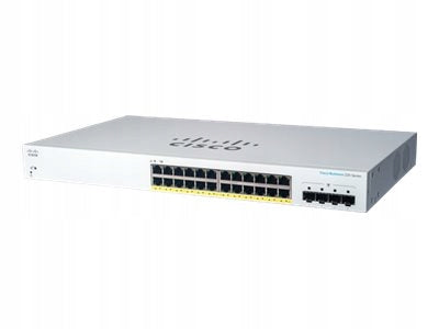Cisco CBS220-24P-4G Řízený L2 Gigabit Ethernet (10/100/1000) s PoE, 1U,
