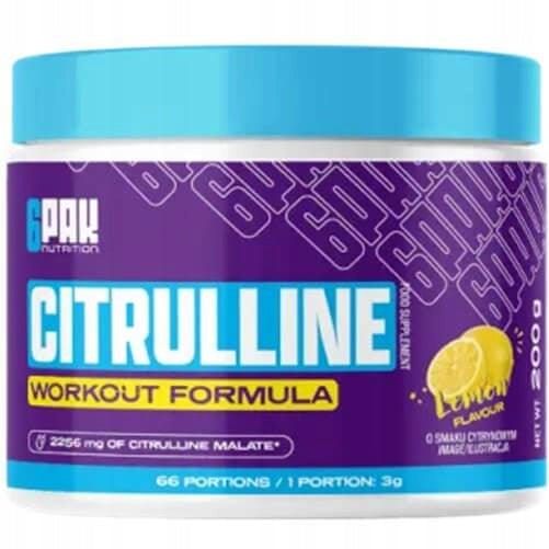 Citrulline 66 Servings Muscle PUMP Pre-workout Malate L-Citrulline Packaging status original