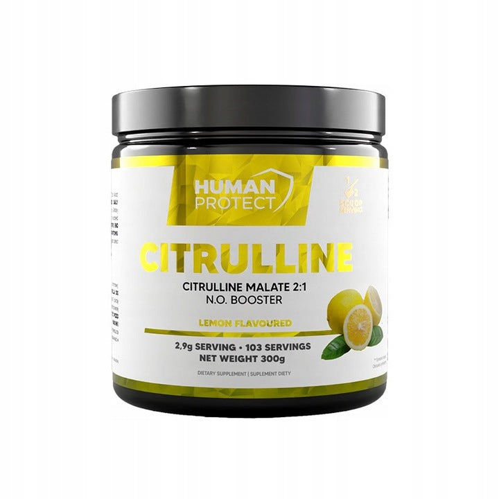 Citrulline Human Protect Citrulline 300g Capacity Strength Lemon