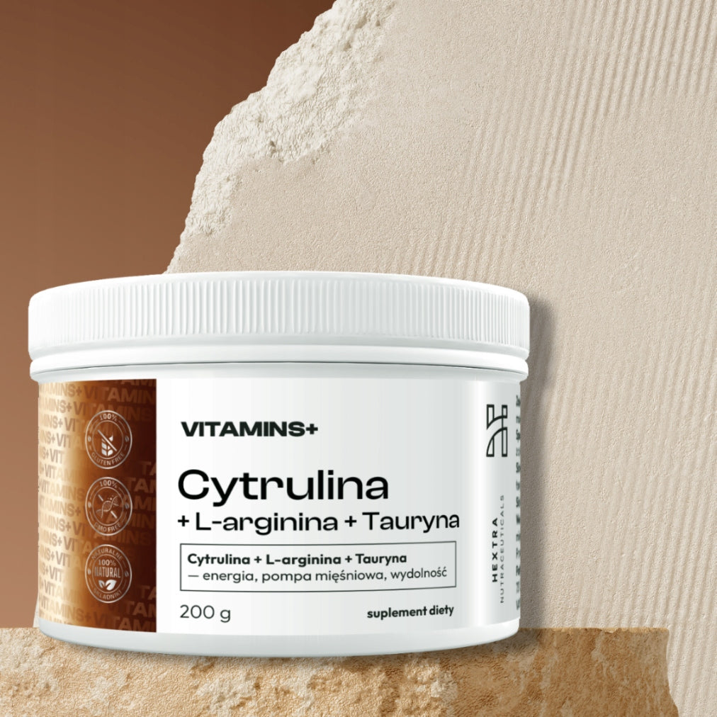 Citrulline + L-arginine + Taurine 200g- energy, muscle pump, efficiency Basic ingredient other