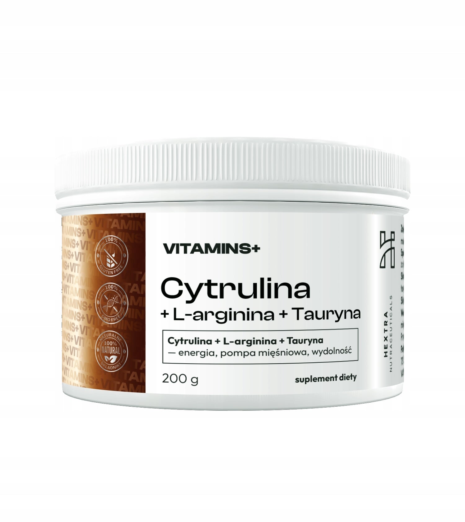 Citrulline + L-arginine + Taurine 200g- energy, muscle pump, efficiency