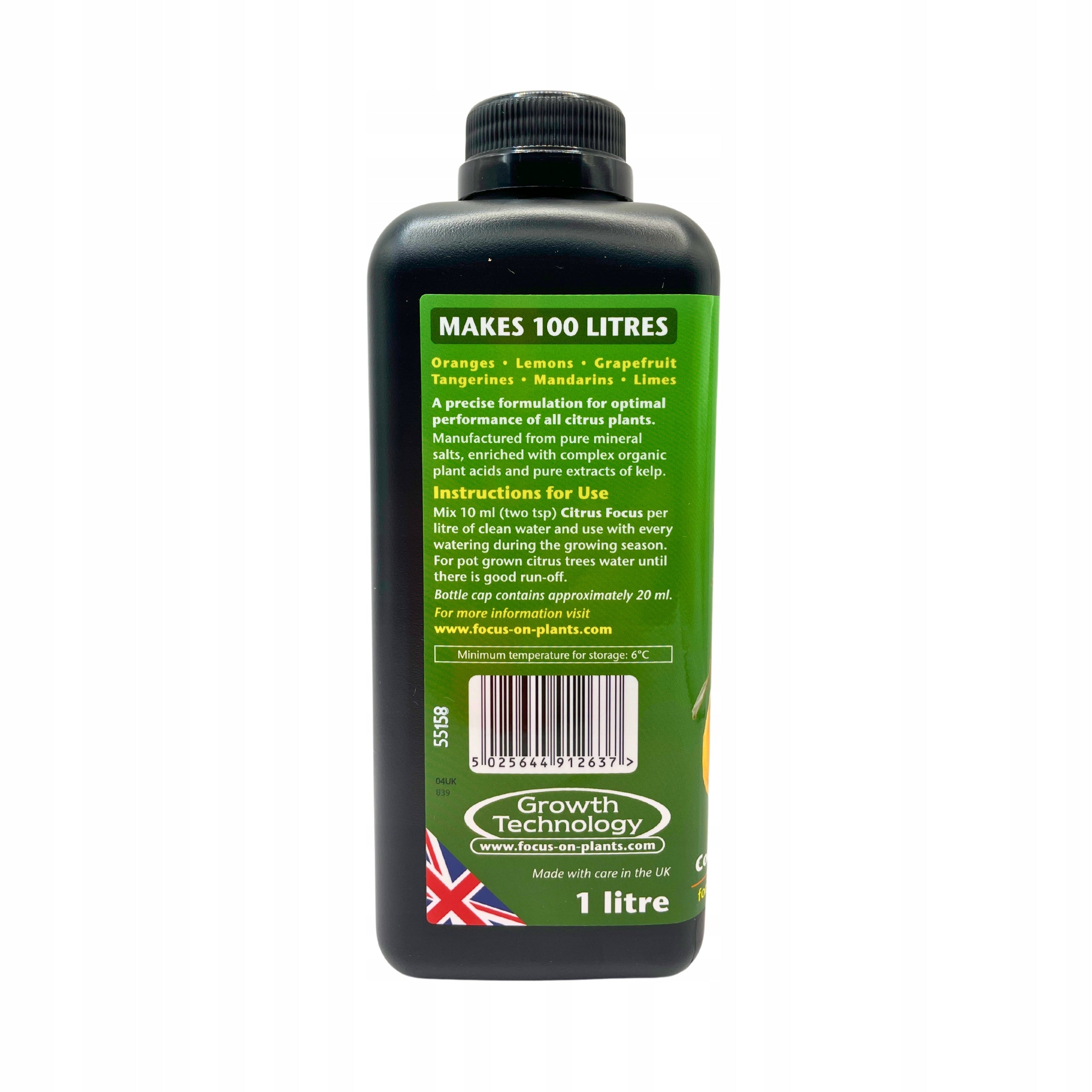 Citrus plant fertilizer CITRUS FOCUS 1L Growth Technology for citrus Form liquid