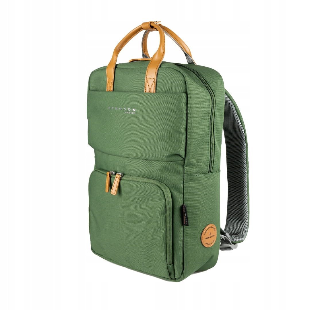 City Backpack BERGSON Executive CITYPULSE Green 14 liters for laptop