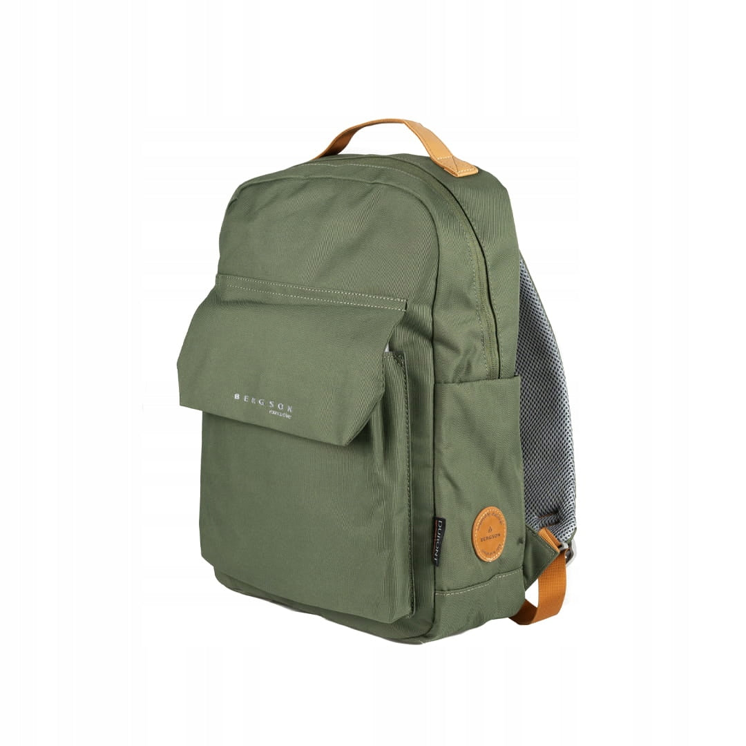 City Backpack BERGSON Executive METRO GREEN 22 liters laptop pocket