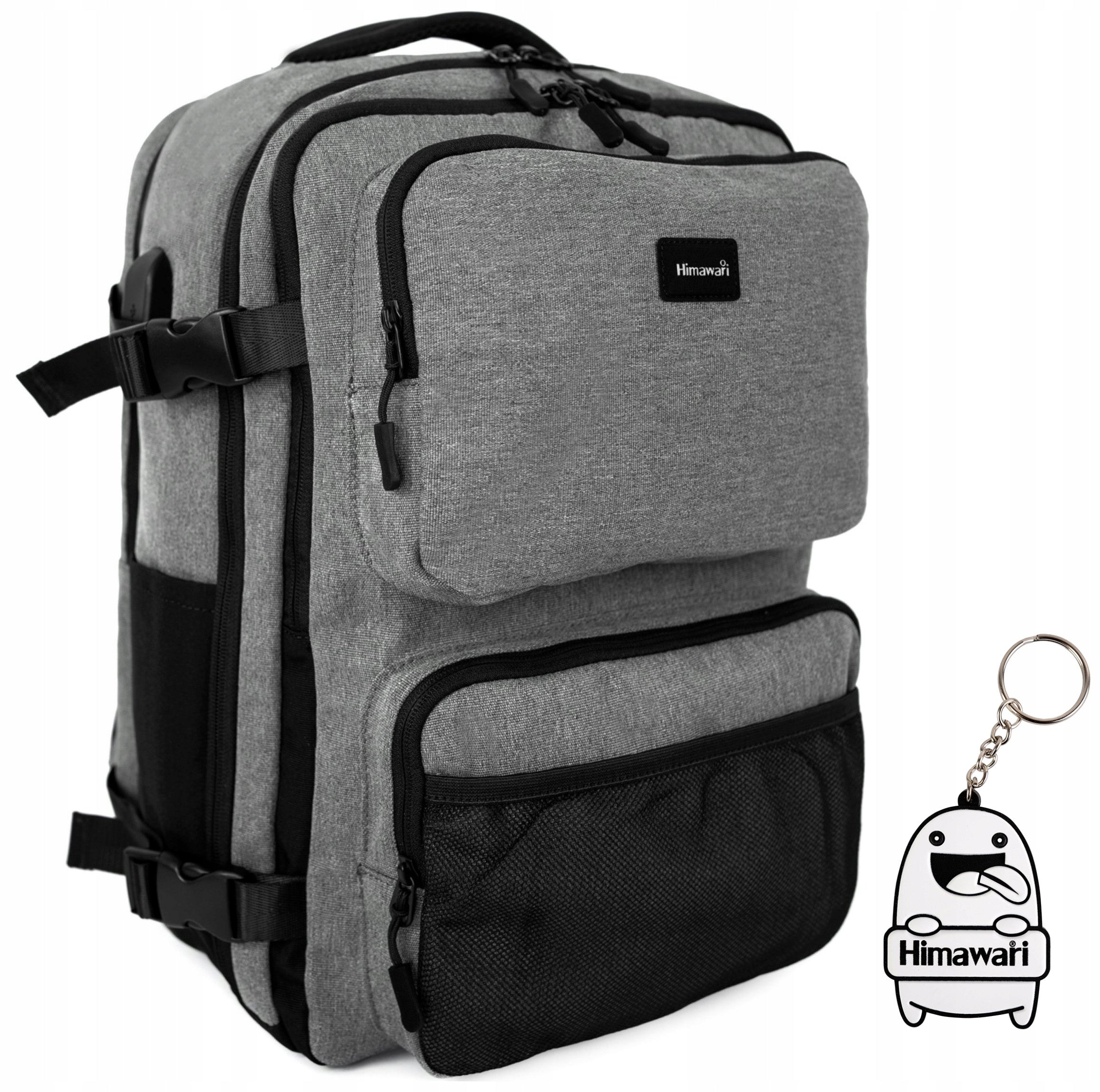 City Backpack Himawari Box XL - roomy multifunctional organizer Grey