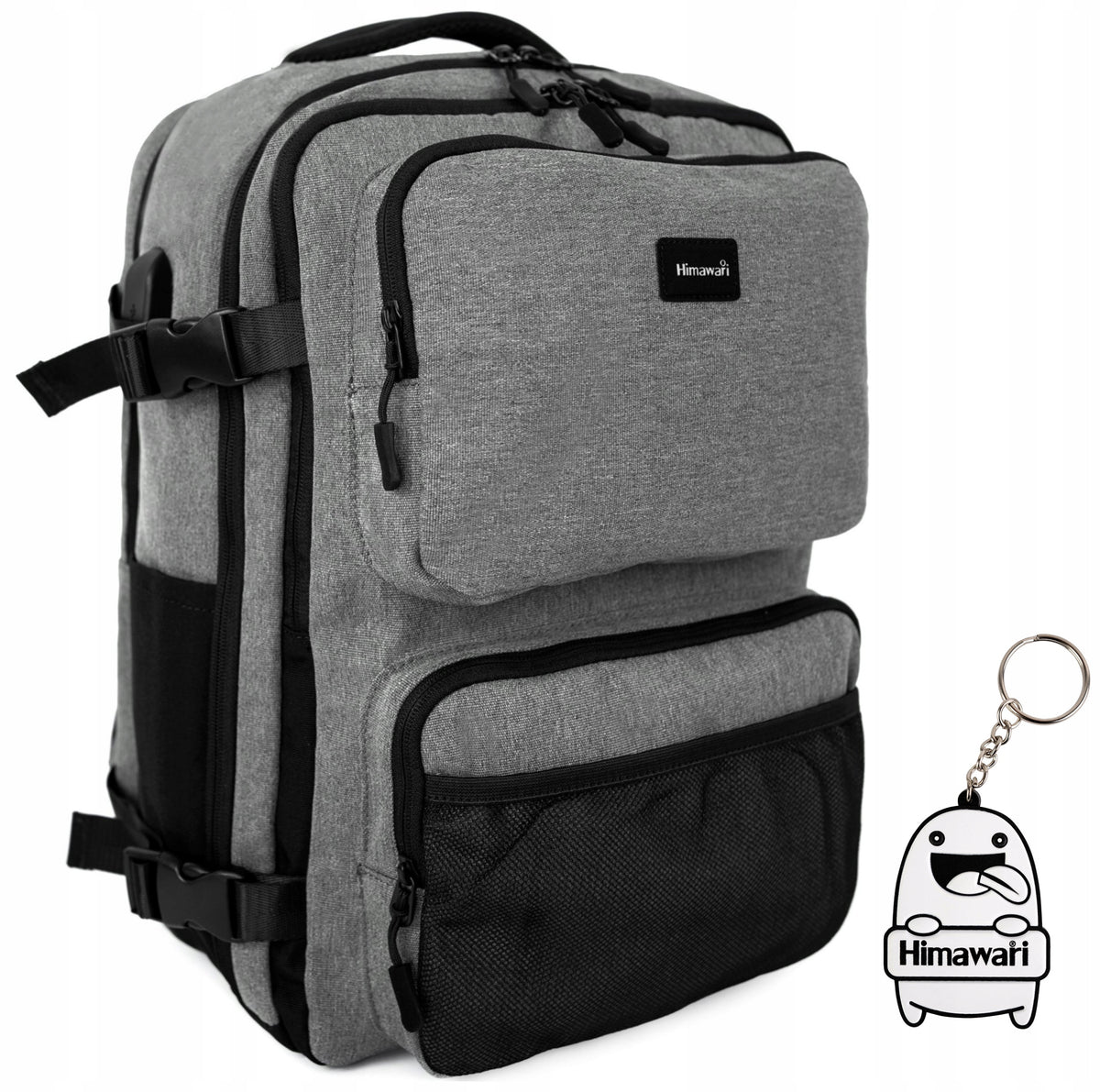 City Backpack Himawari Box XL - roomy multifunctional organizer Grey