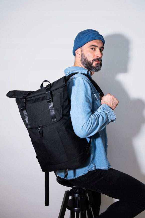 City Backpack Himawari Roller XL - Men's Large for Work roomy Black Manufacturer code tr23093-3