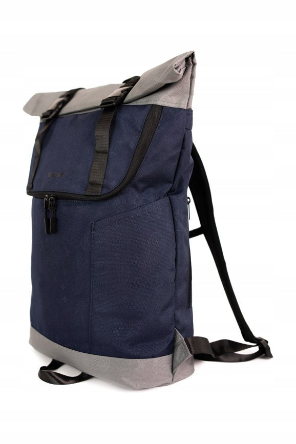 City Backpack Himawari Roller XL - Men's Large for Work roomy Navy Blue Kind city