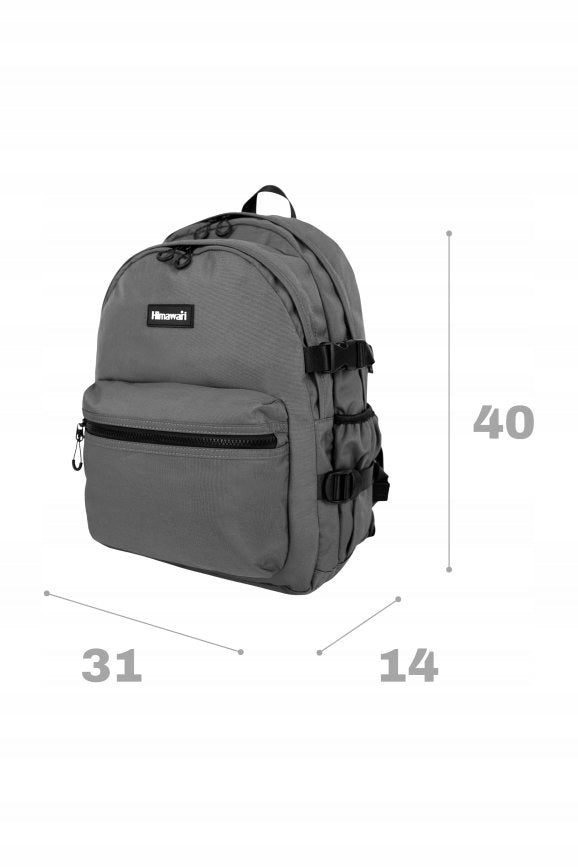 City Backpack Himawari Skate M - Multifunctional roomy waterproof Black Brand Himawari