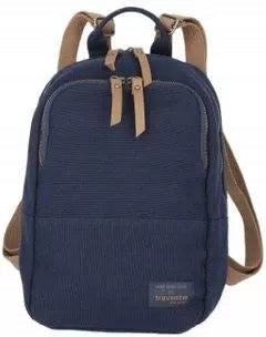City Backpack Travelite Hempline Navy Blue Lightweight