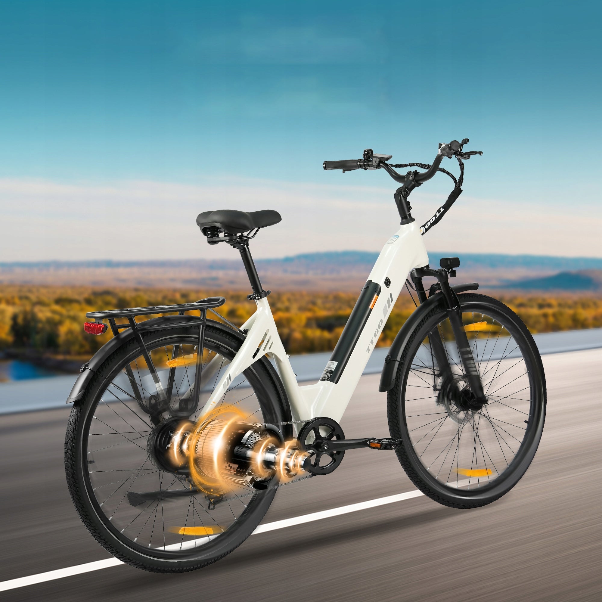 City Electric Bikes Men's/Women's TTGO C3 SE 250W 52Nm 18AH 120HP Frame size bigger