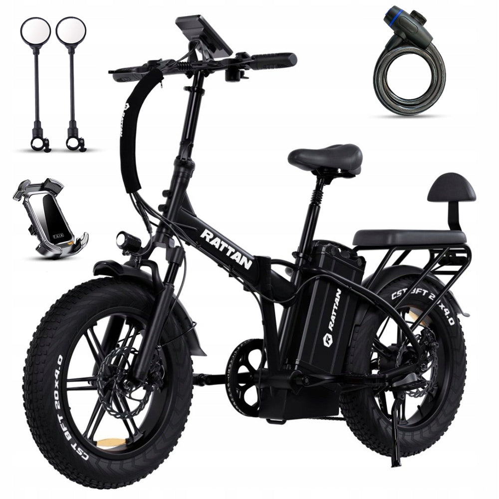 City Electric vehicle Rattan 1800 W black 200 km hydraulic brakes