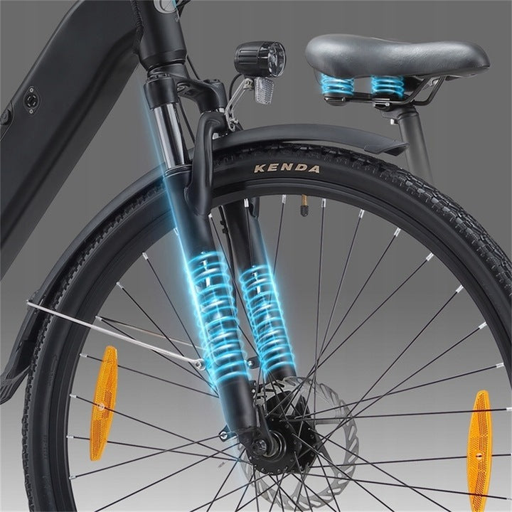 City Men's/Female E-BIKE TTGO THZ 28ST 250W 120km 20AH 36V 28” Black eMTB Frame size XL