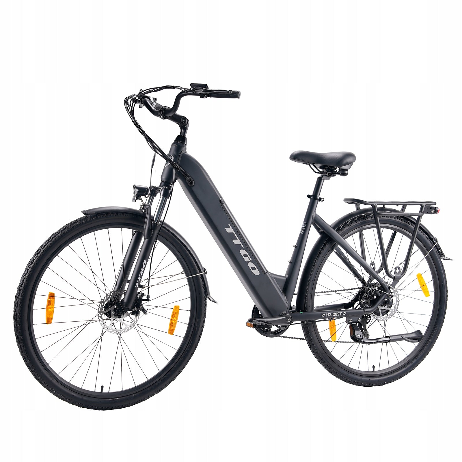 City Men's/Female E-BIKE TTGO THZ 28ST 250W 120km 20AH 36V 28” Black eMTB Packaging status original