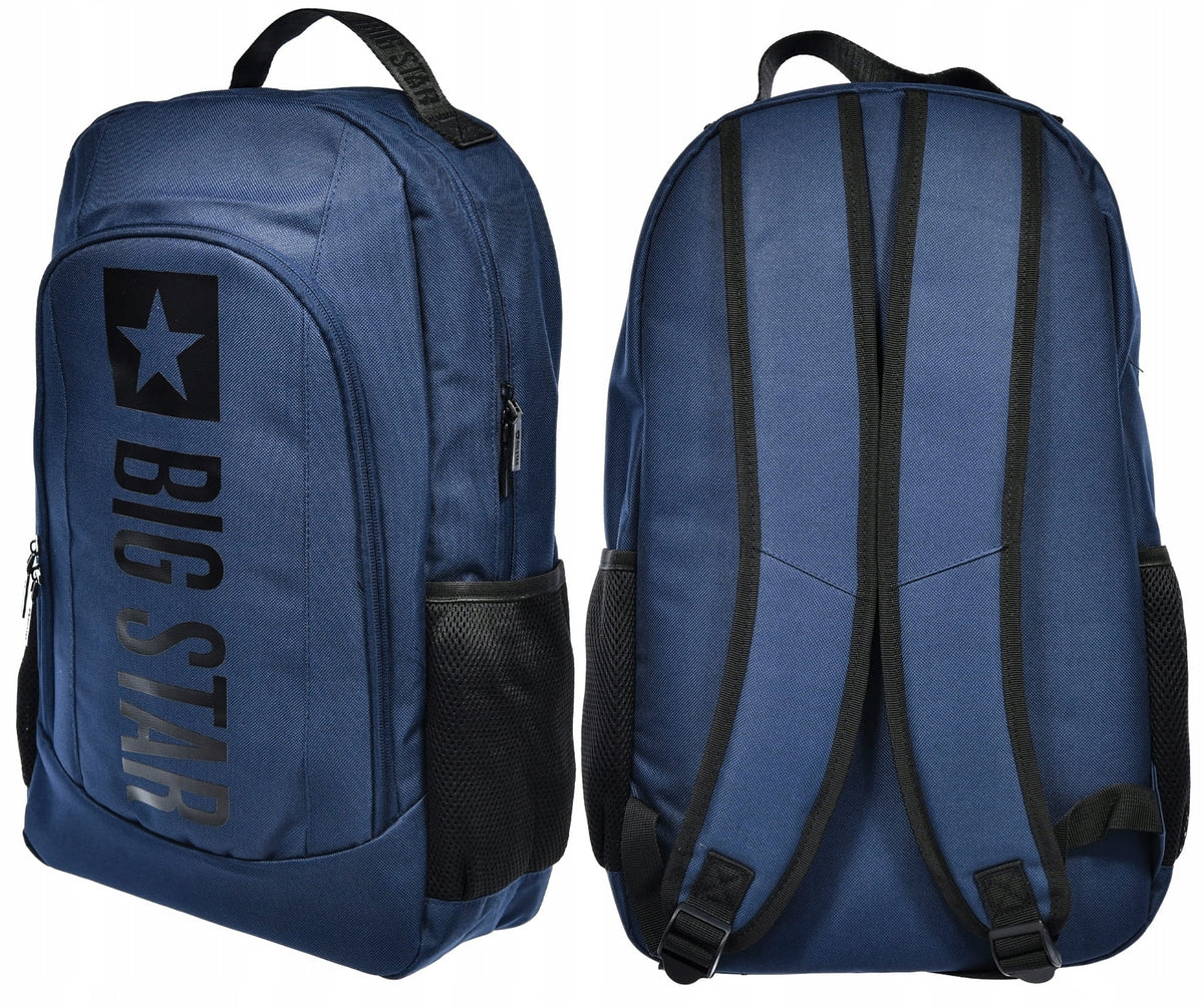 City School Backpack Casual Navy Blue BIG STAR RR574148