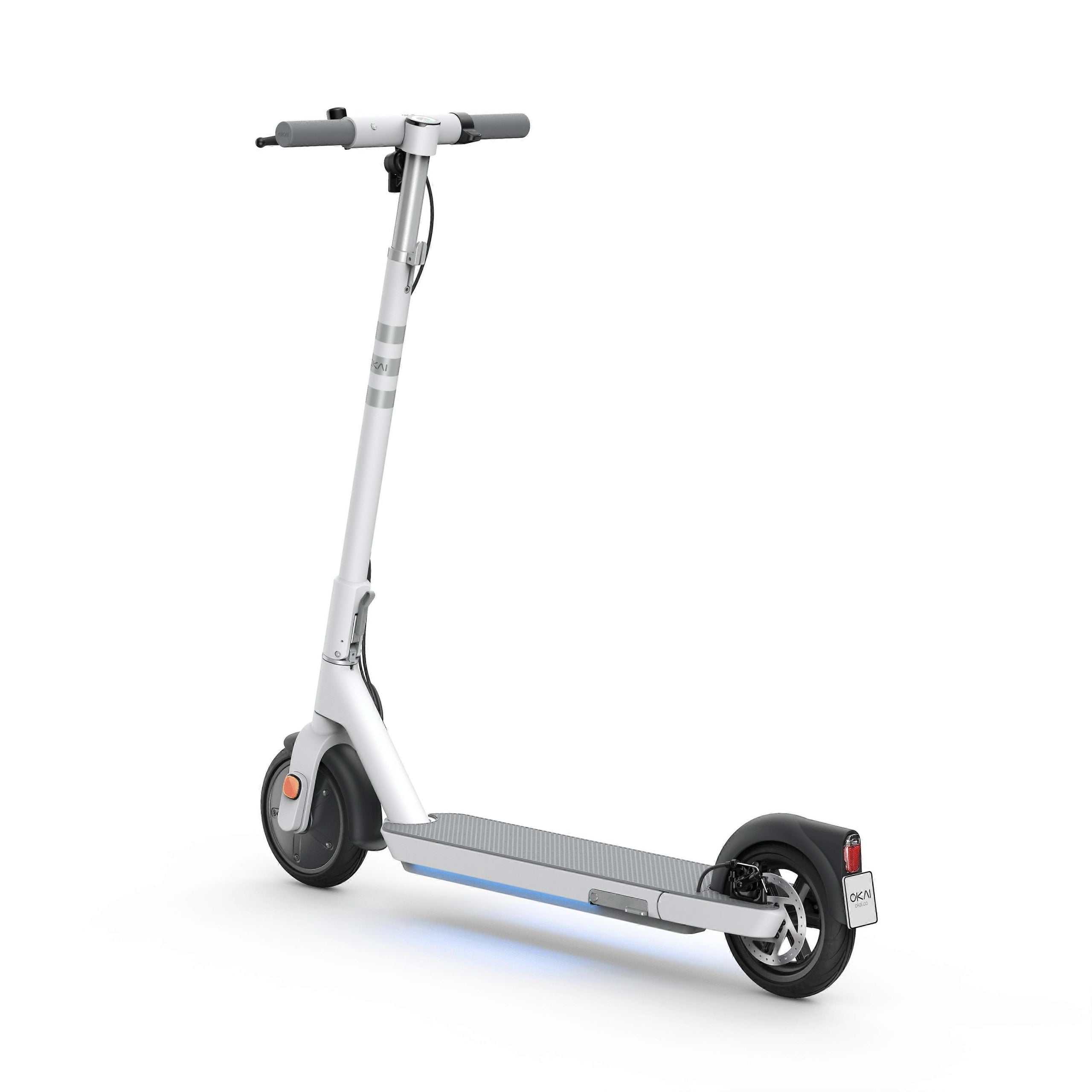 City Scooter Electric Folding Okai ES20 500W 40km White Model Neon