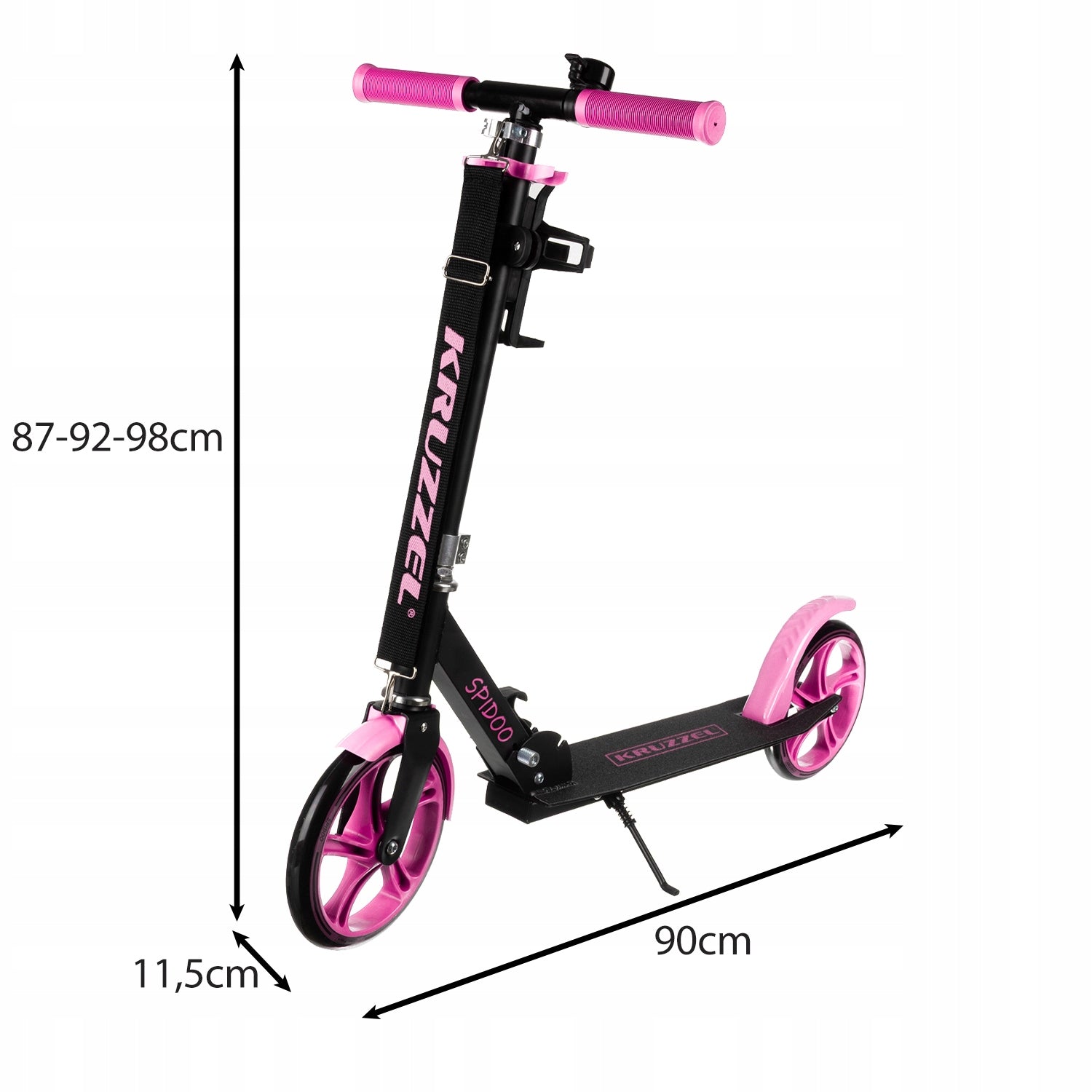 City Scooter Folding Large for Children Lightweight Large Wheels 200mm Brake Brand Kruzzel