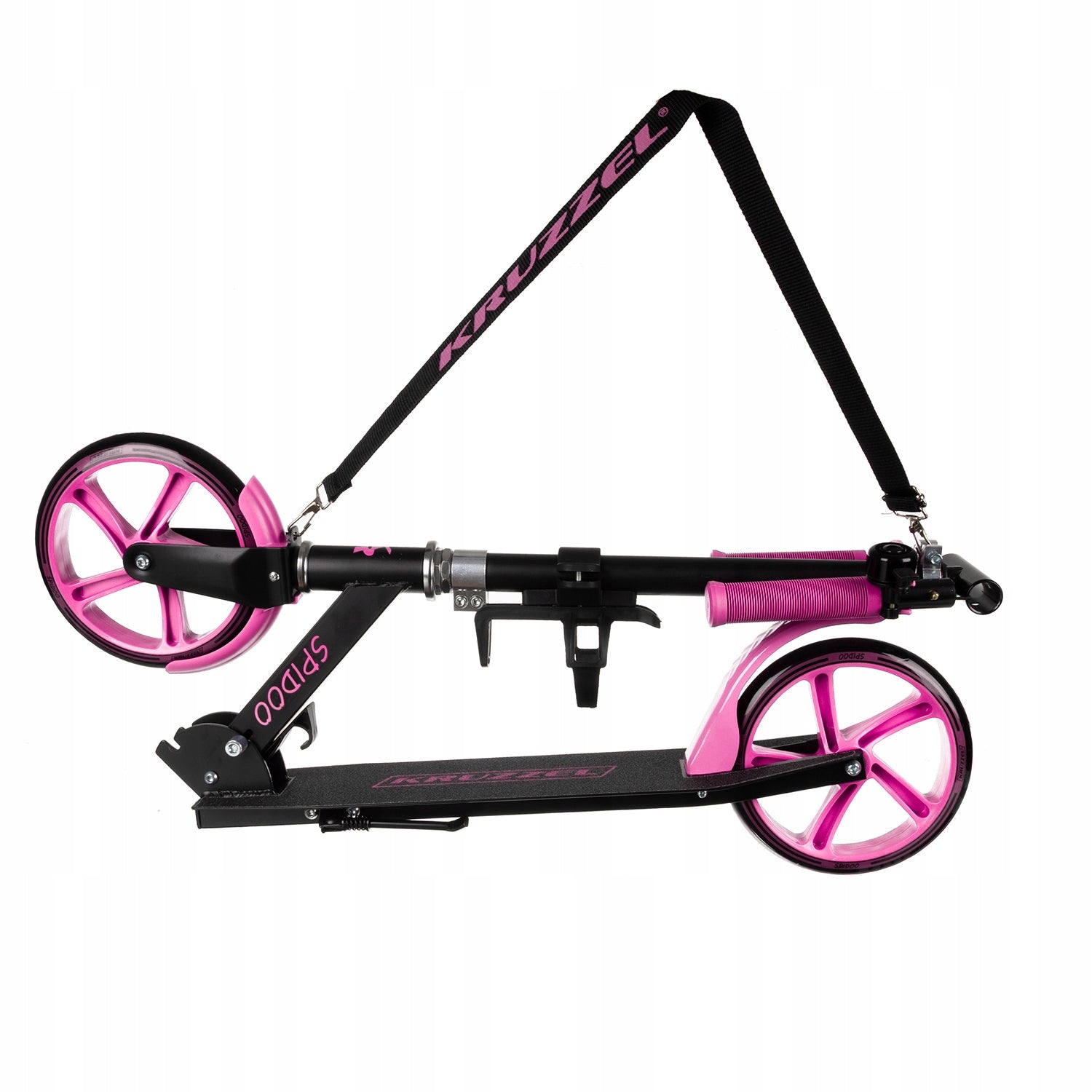 City Scooter Folding Large for Children Lightweight Large Wheels 200mm Brake Manufacturer code Hulajnoga Spidoo różowa Kruzzel