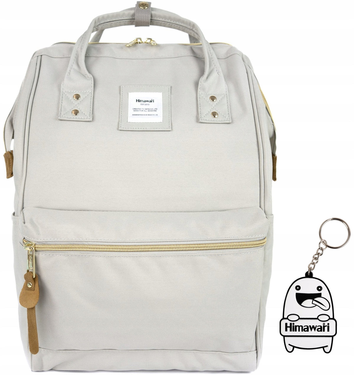 City backpack Himawari Classic - for school fashionable Light beige