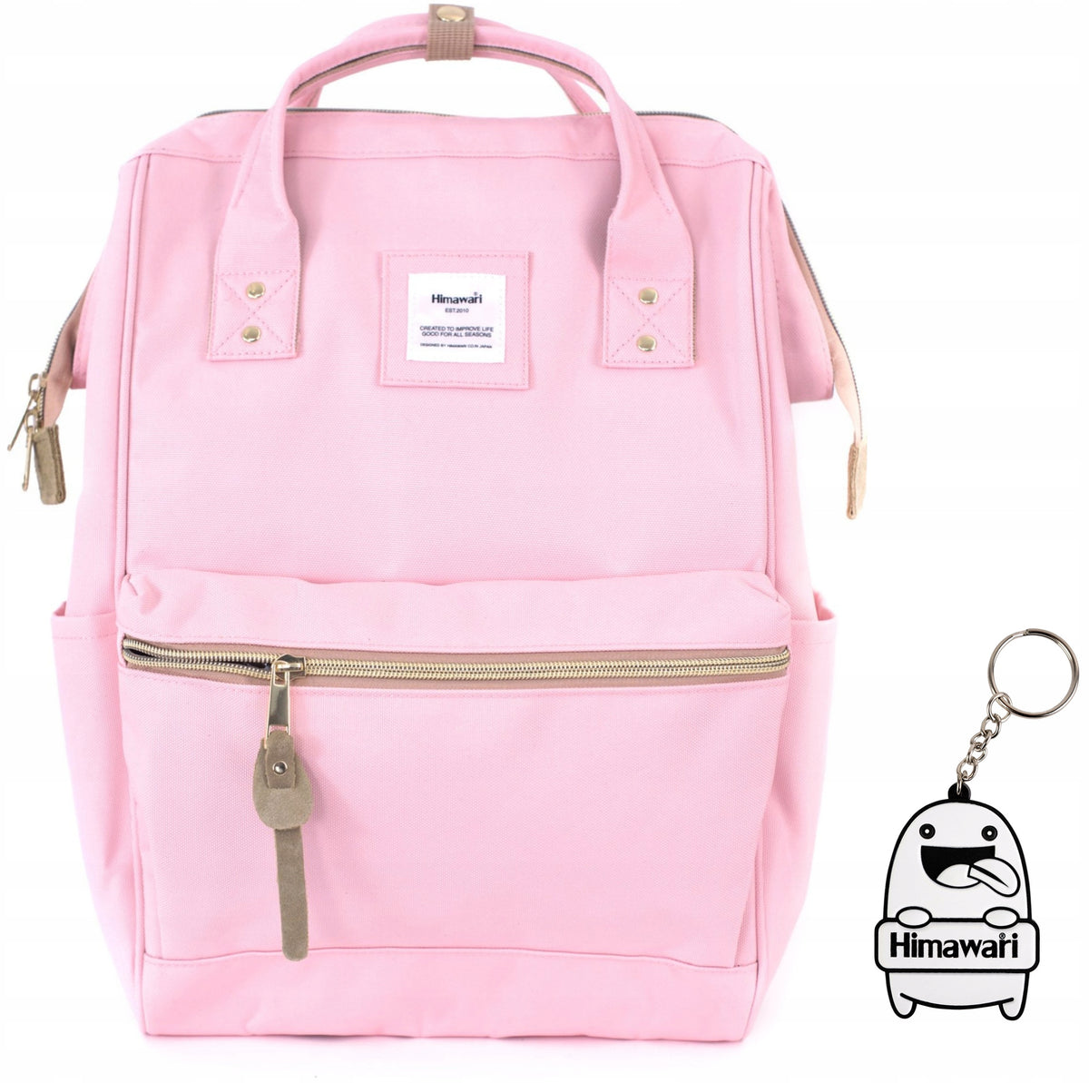 City backpack Himawari Classic - for school fashionable Light pink