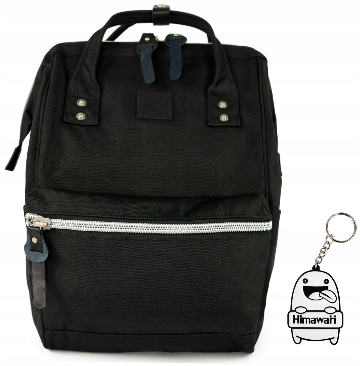 City backpack Himawari Pale M - roomy multifunctional USB frame Black