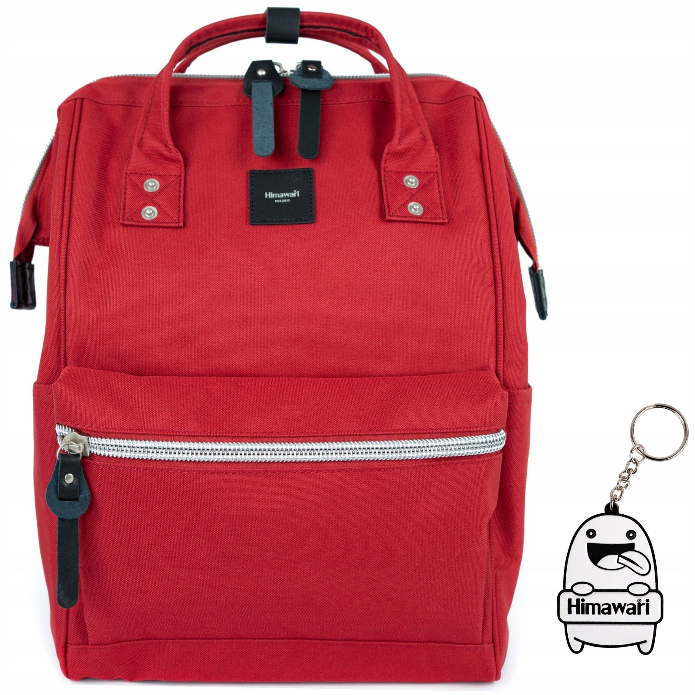 City backpack Himawari Pale M - roomy multifunctional USB frame Red
