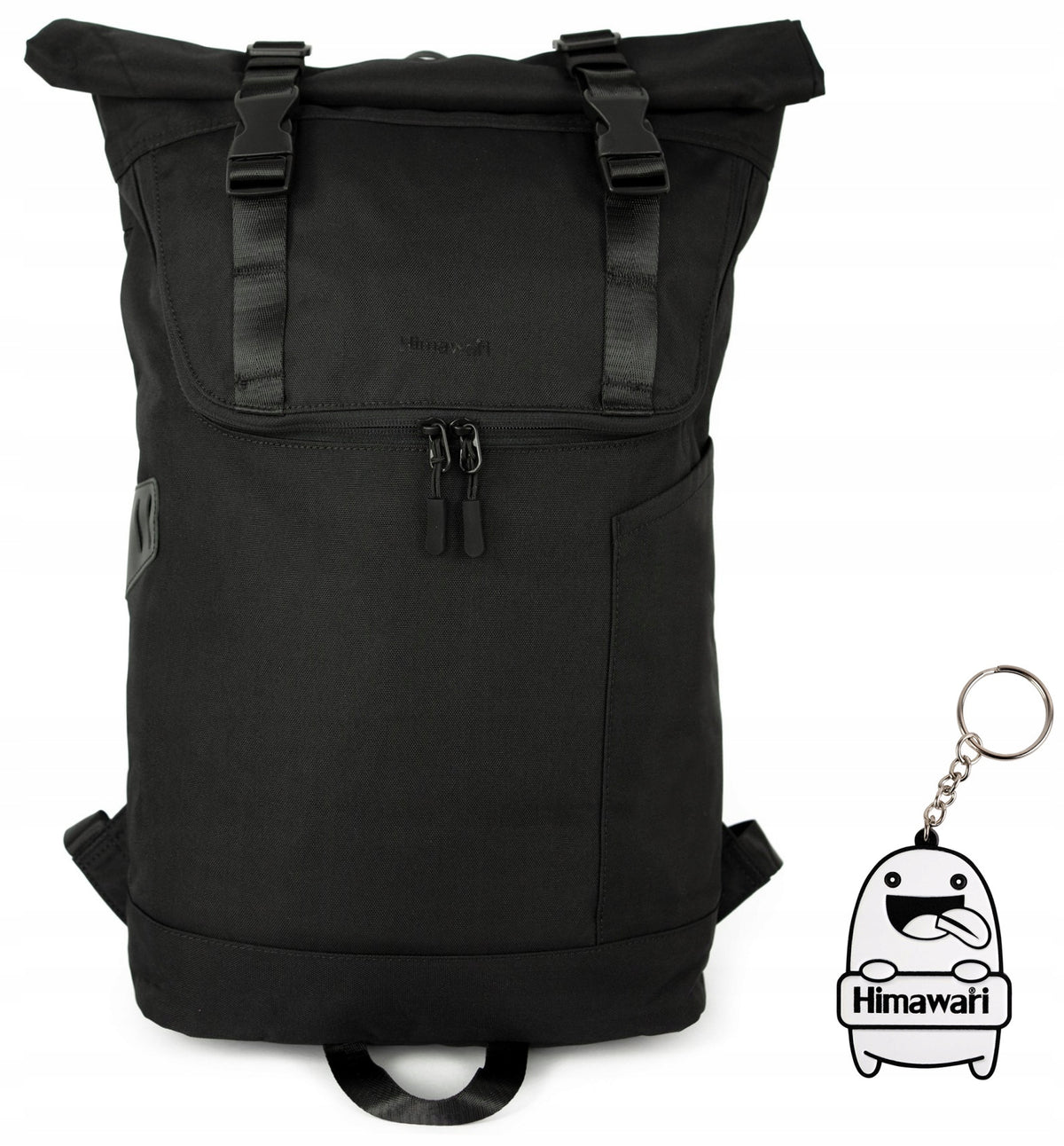 City backpack Himawari Roller XL - roomy courier shopping Black