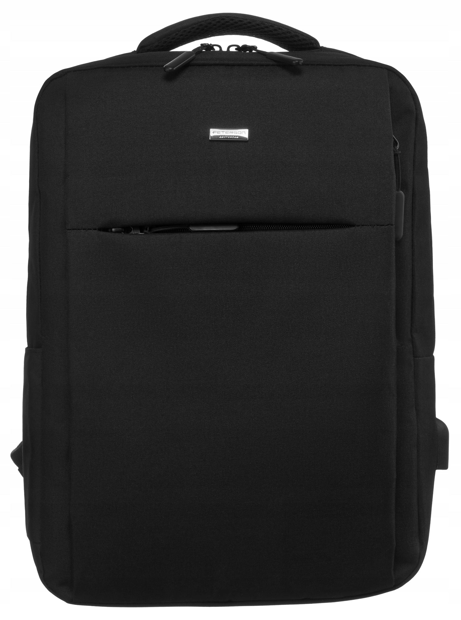 City backpack Peterson PTN 32701-6571 black Brand Peterson