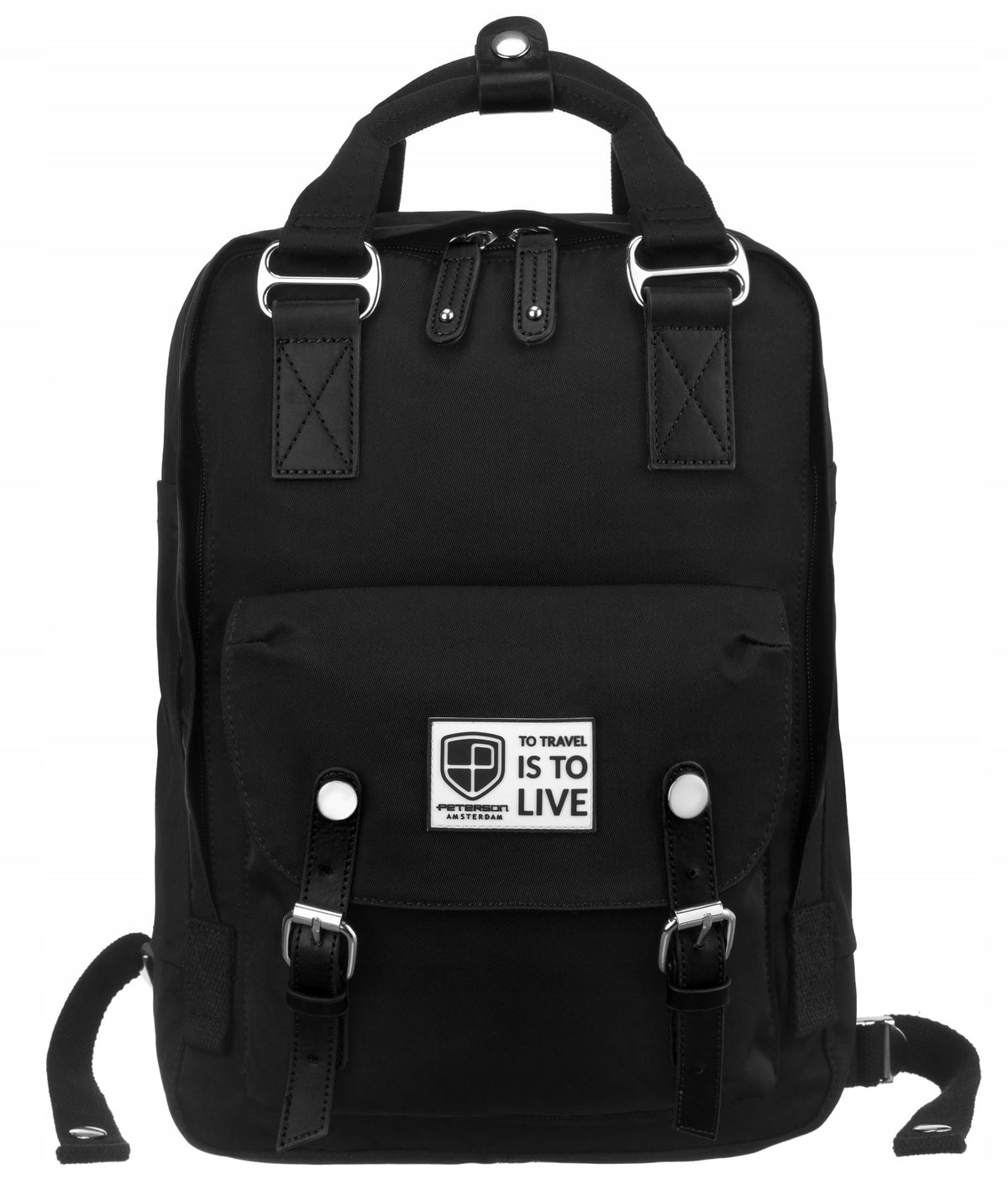 City backpack Peterson roomy with laptop space suitcase holder Brand Peterson
