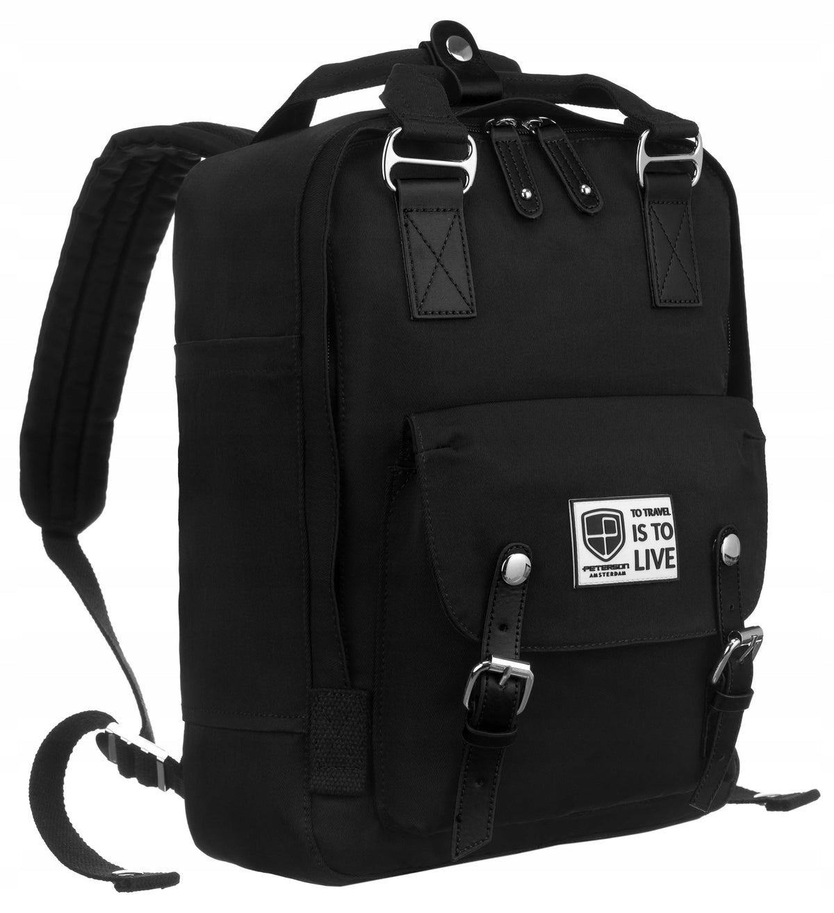 City backpack Peterson roomy with laptop space suitcase holder