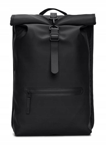 City backpack Rains Rolltop Backpack 13 l - black