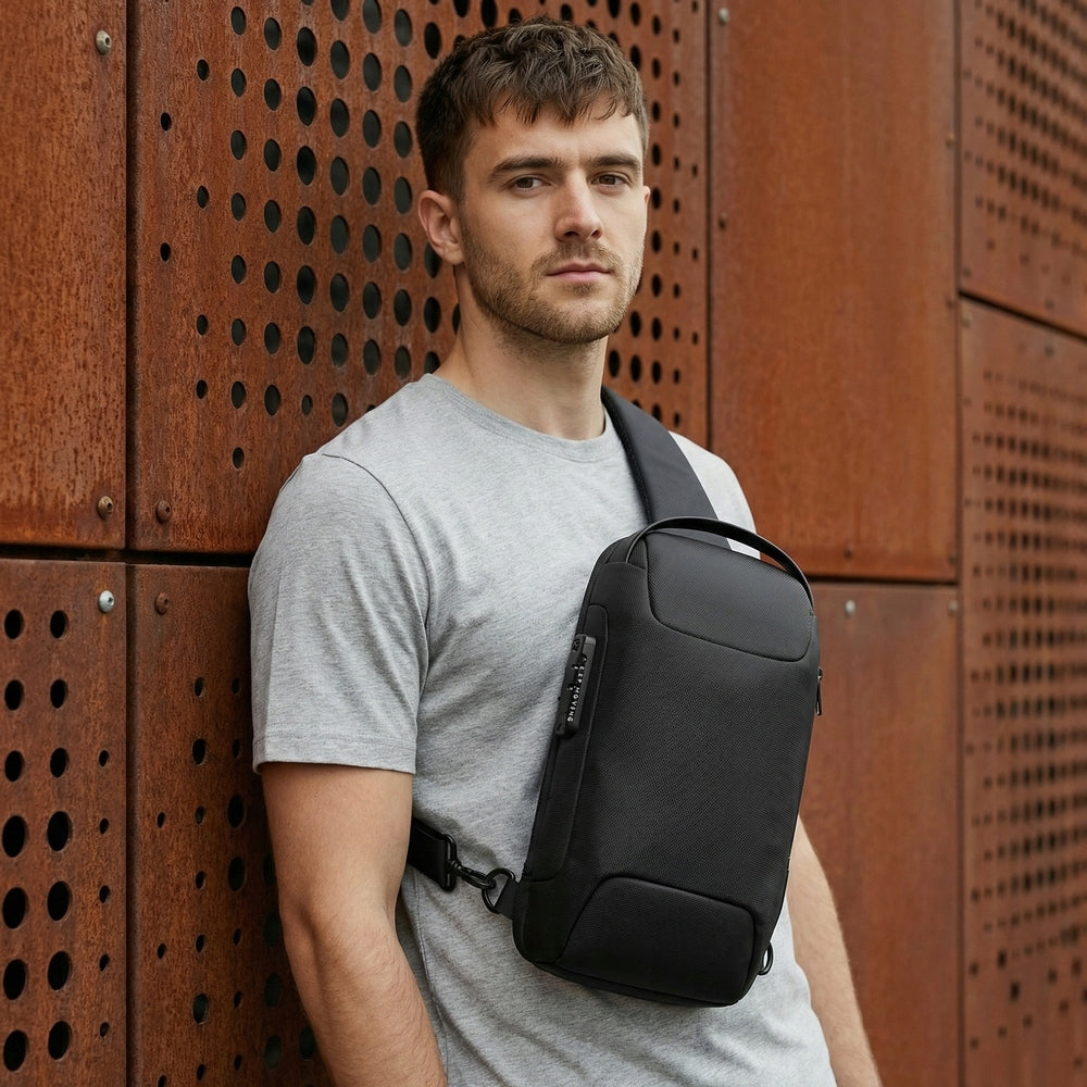 City backpack for one shoulder Bange BG-22085 USB anti-theft padlock cza Brand Bange