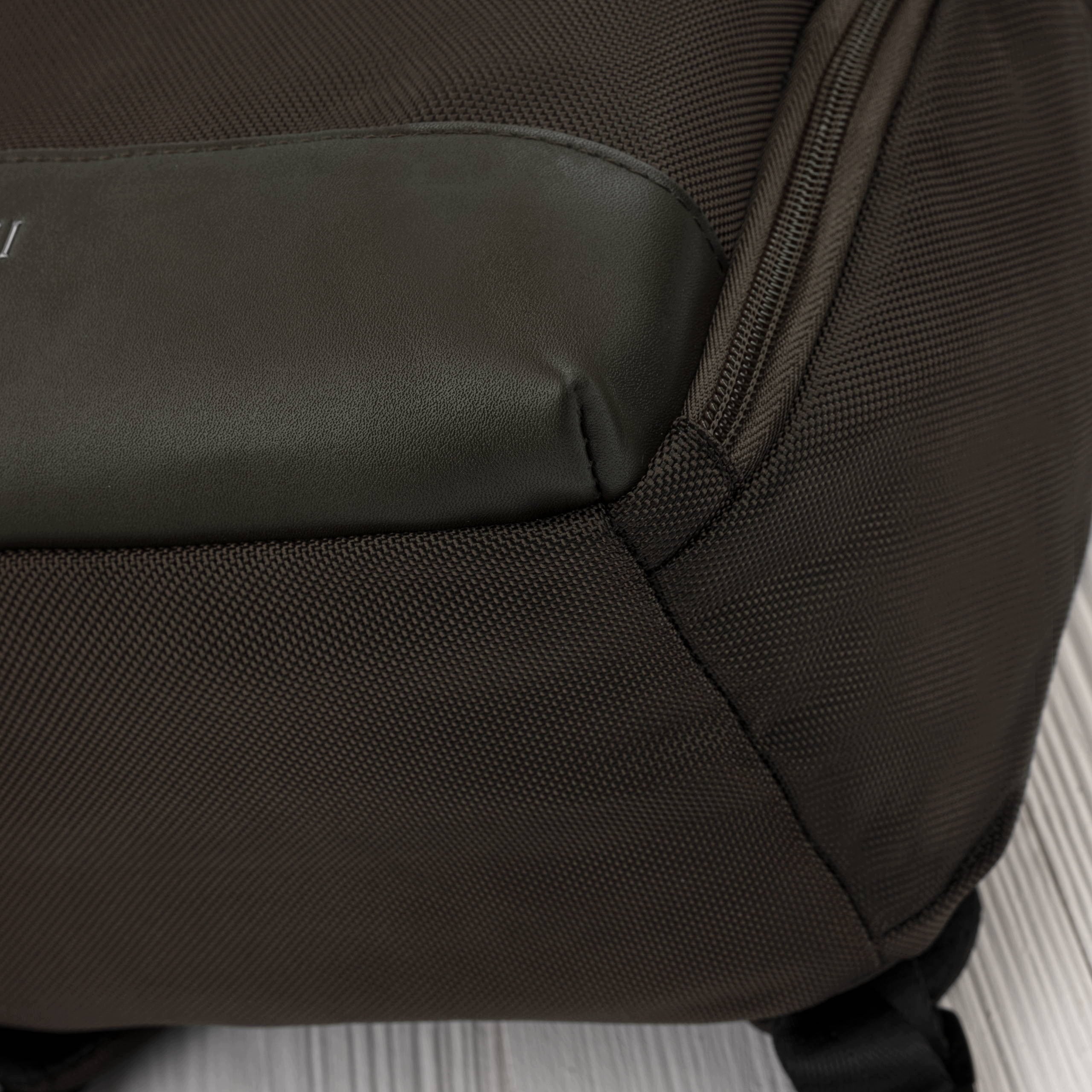 City backpack material brown lightweight universal roomy Paolo Peruzzi Brand Paolo Peruzzi