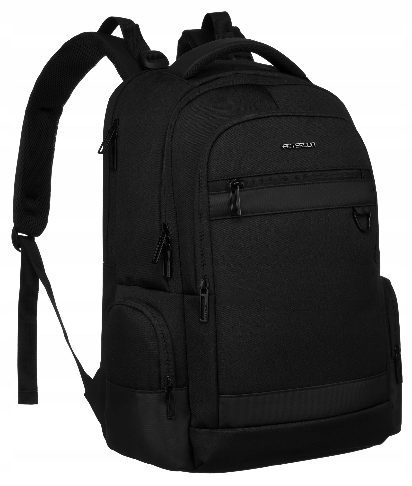 City backpack multifunctional for laptop sports roomy black Peterson