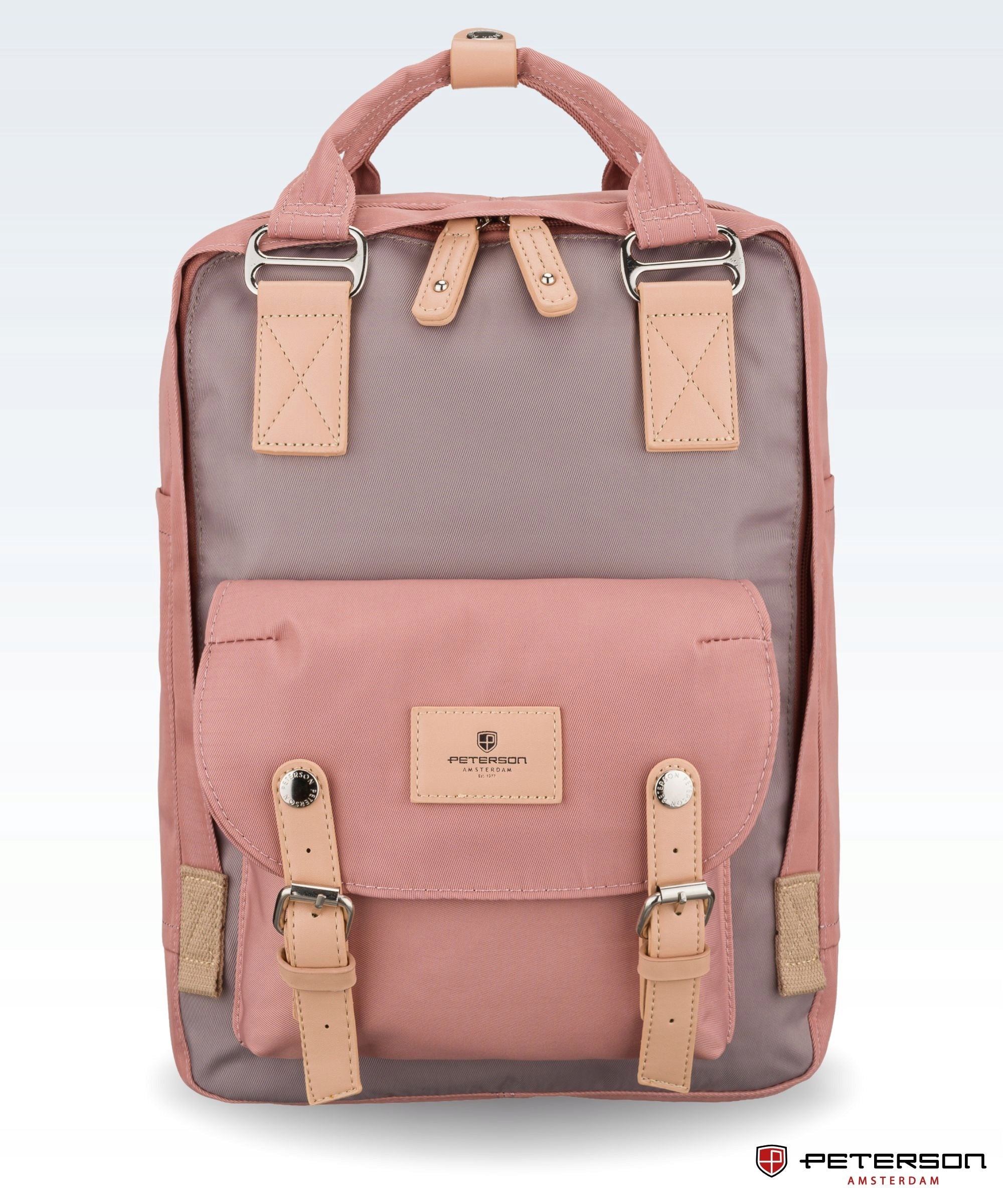 City backpack sports school satchel roomy for laptop Peterson Brand Peterson