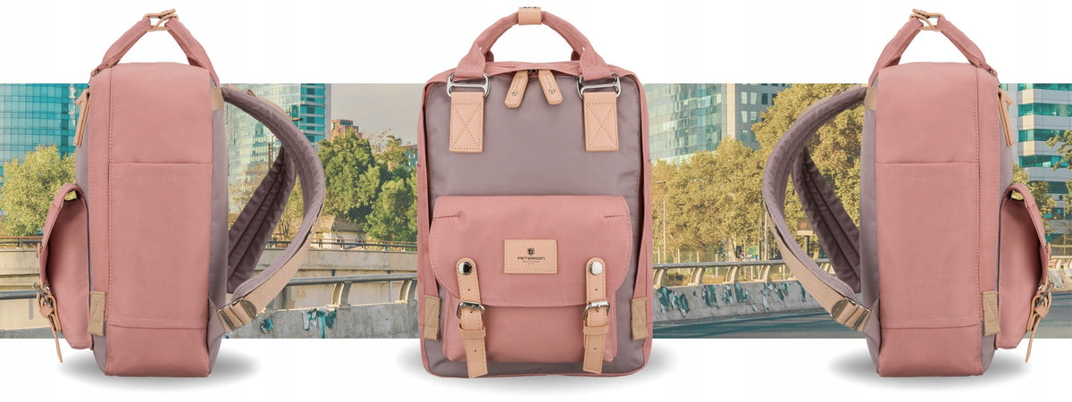 City backpack sports school satchel roomy for laptop Peterson Packaging status original