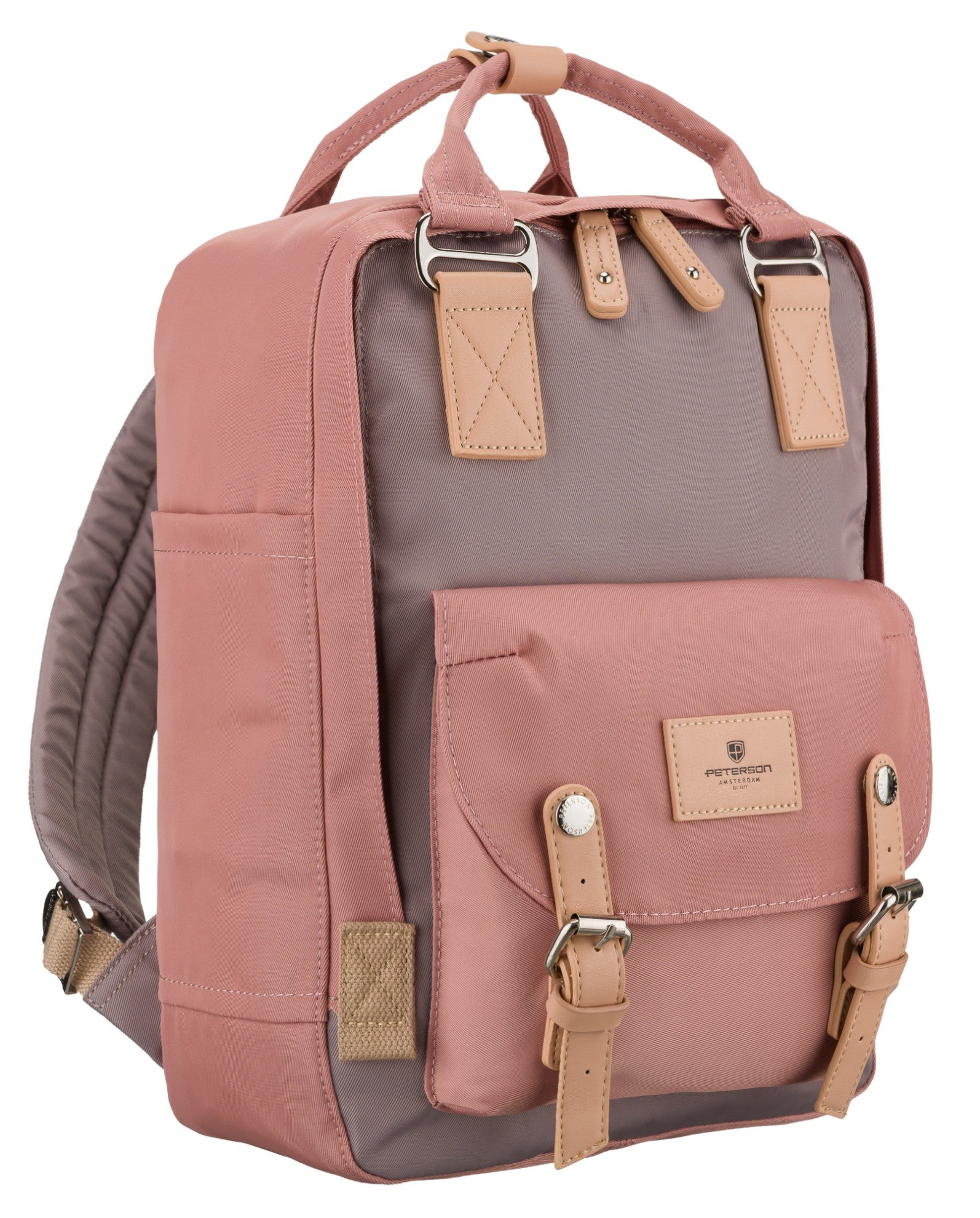 City backpack sports school satchel roomy for laptop Peterson