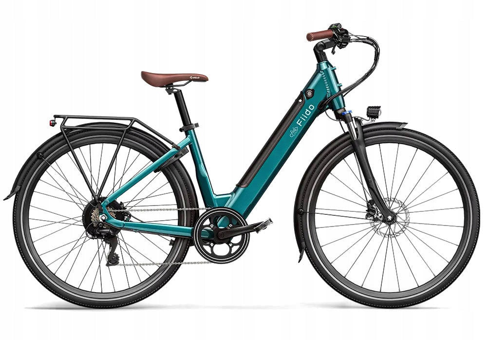 City electric bike FIIDO C11 PRO Emerald Blue PL + wheel lock Packaging status original