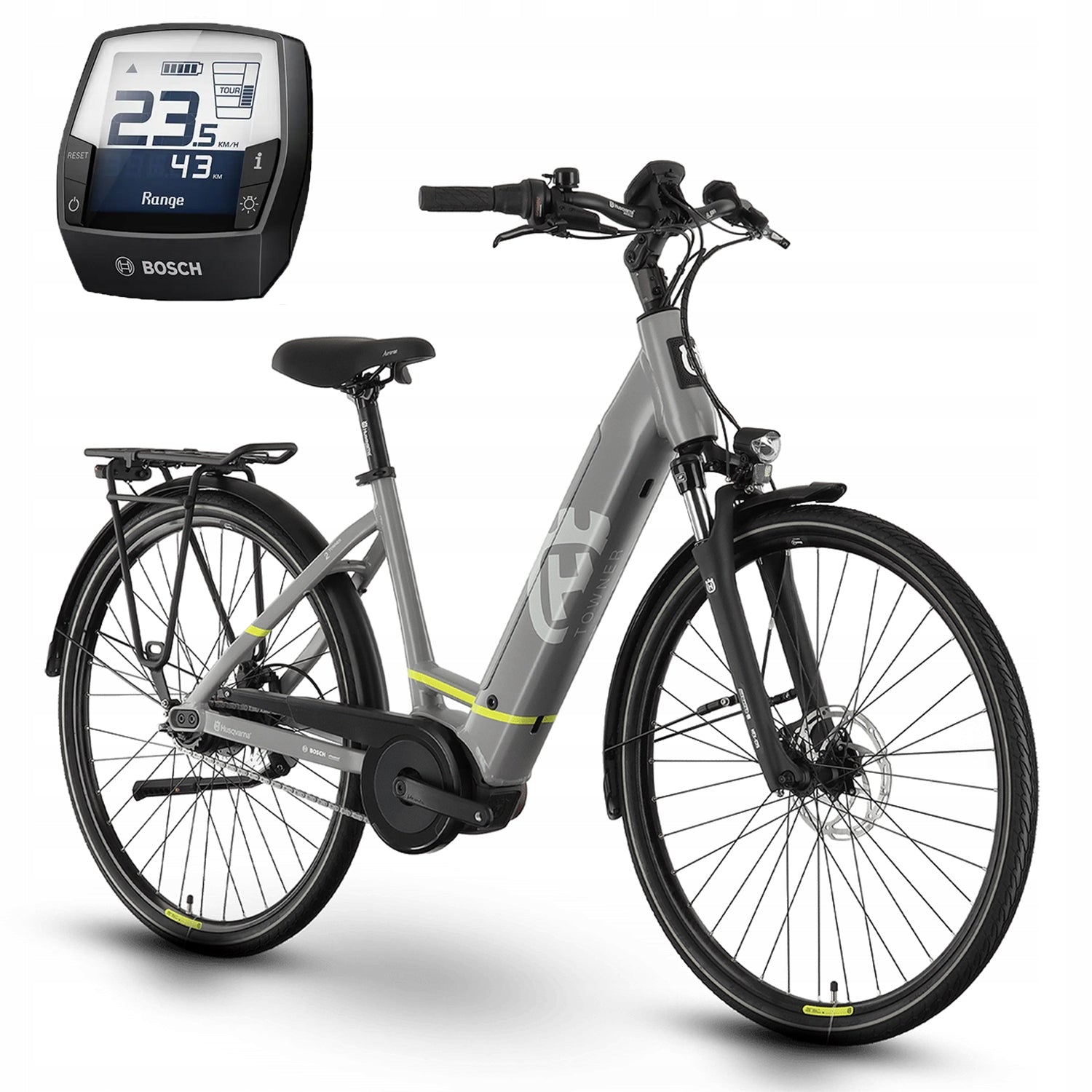City electric bike Husqvarna Towner 2 Nexus CB Bosch 46cm 28'' 250W