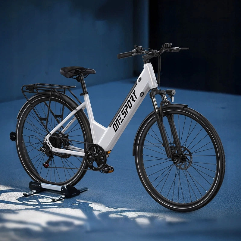 City electric bike ONESPORT OT12 White universal size Brand Onesport