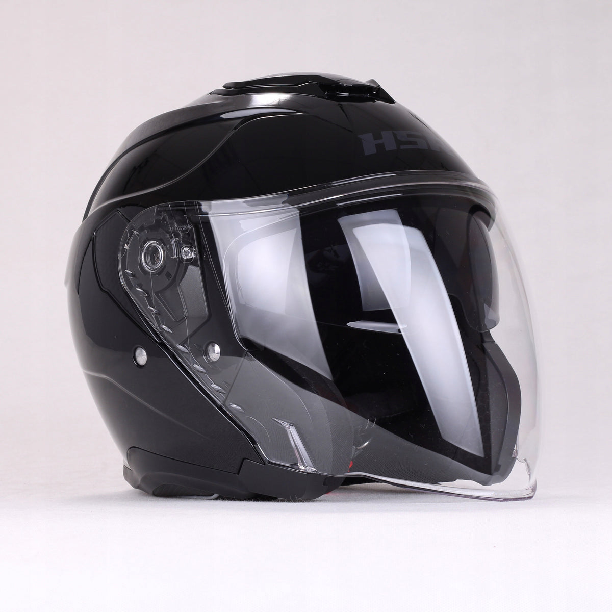 City helmet jet black gloss HSR HS835 blend fast for scooter motor Packaging status original