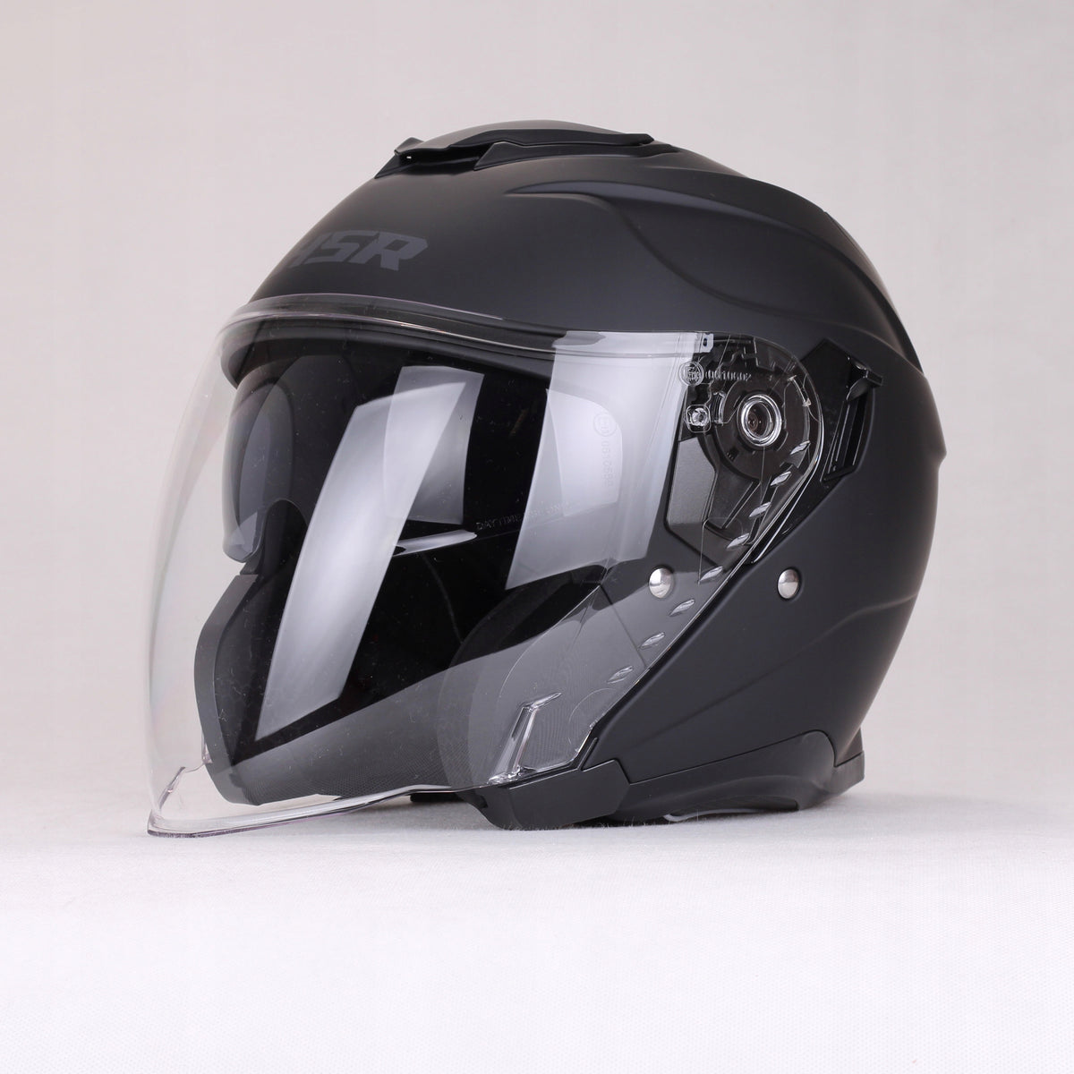 City helmet jet black mat HSR HS835 blend fast light for scooter motor Manufacturer's catalog number HSR-HS835-11/XL