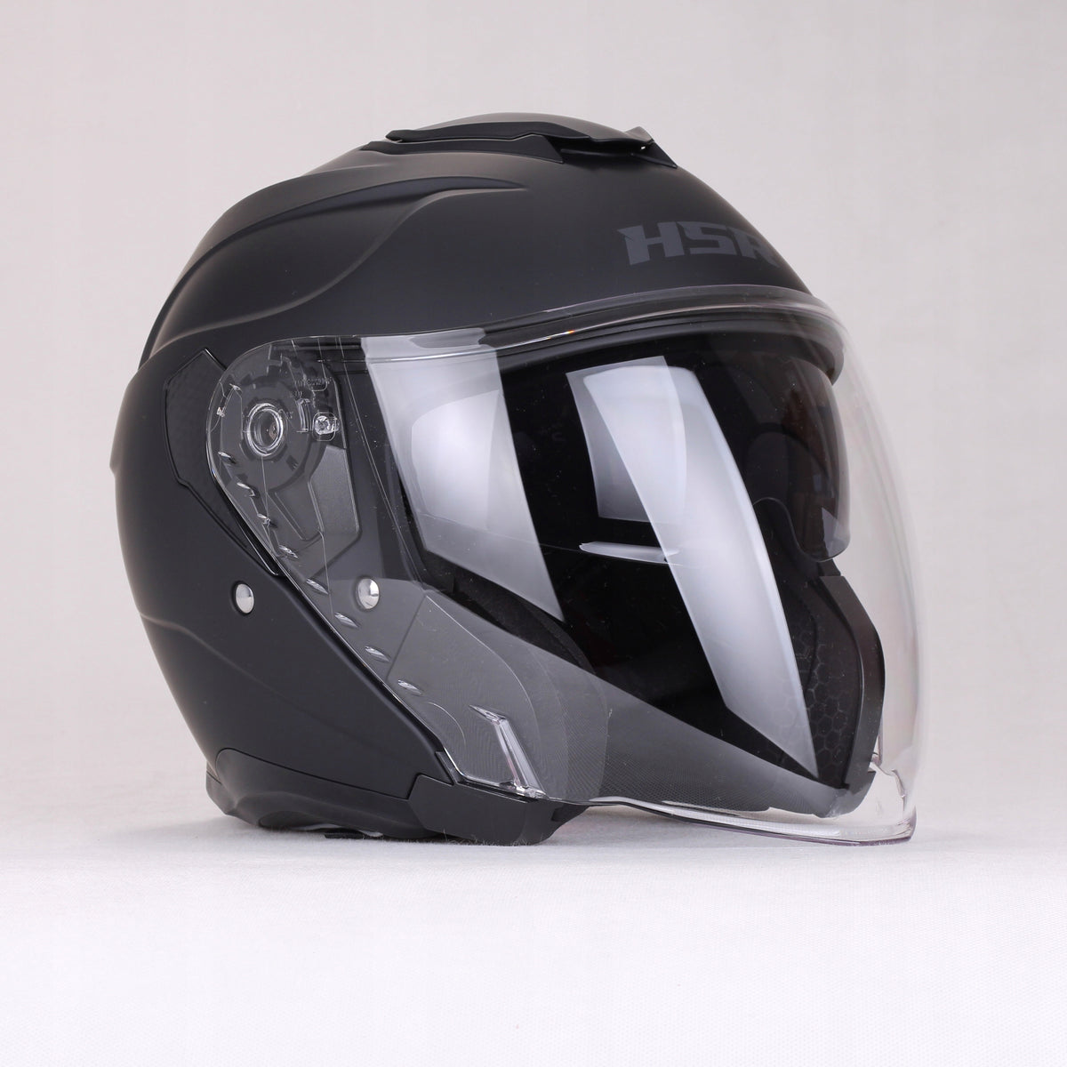 City helmet jet black mat HSR HS835 blend fast light for scooter motor Packaging status original