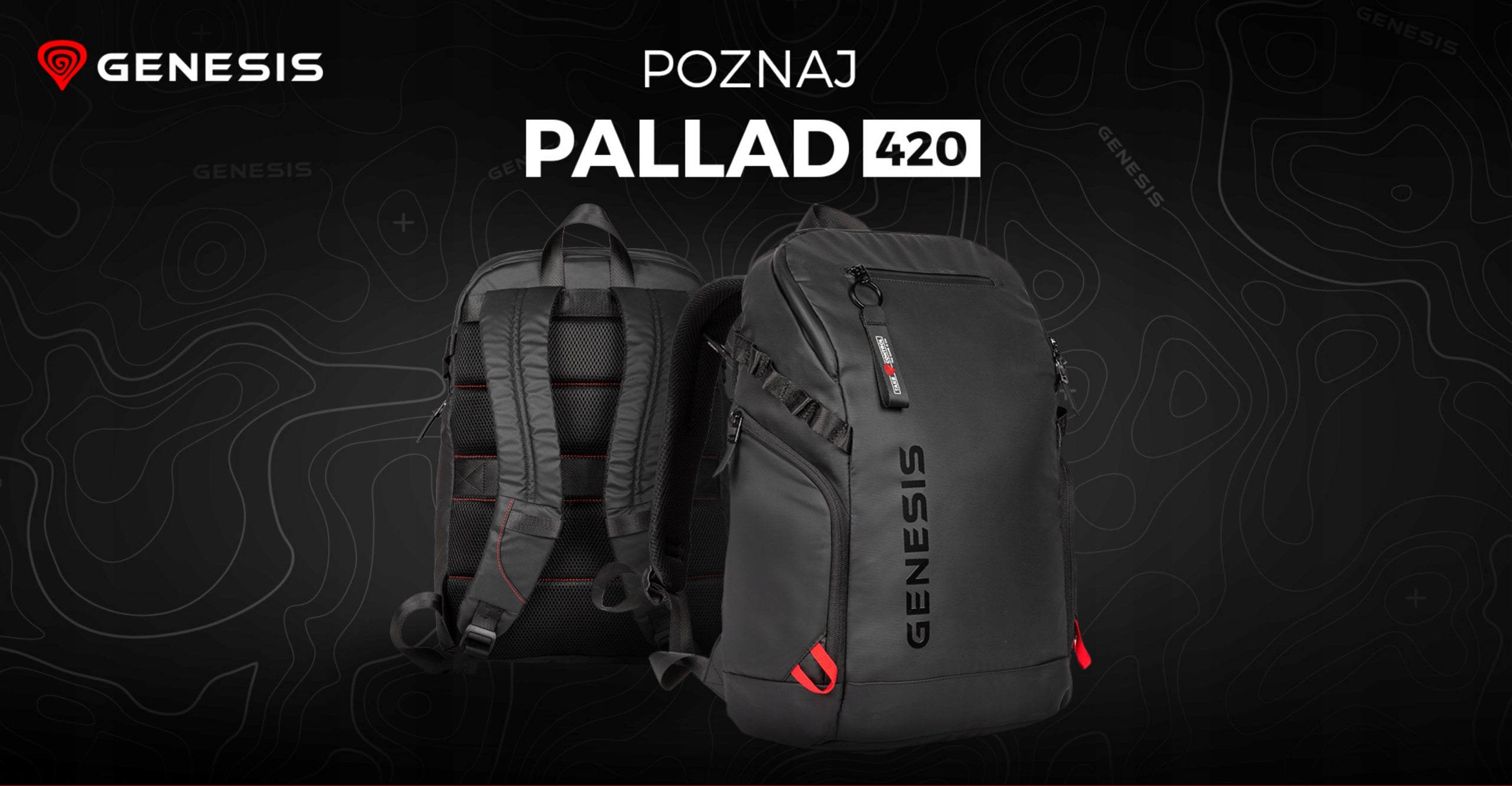 City school backpack for laptop GENESIS Palladium 420 15,6`` 18L Brand Genesis