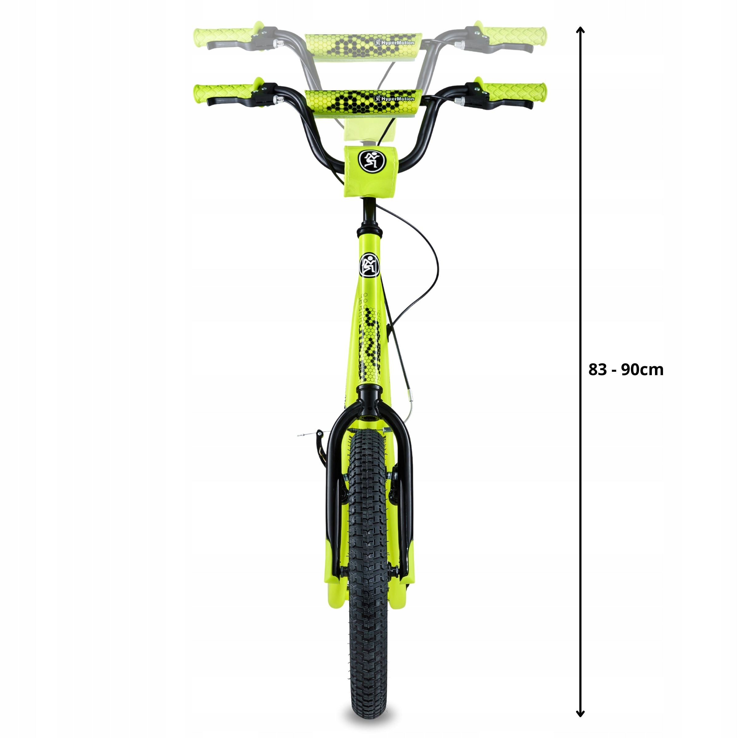 City scooter 16'' pumped wheels HyperMotion RUNKIE in yellow Kind two-wheeled