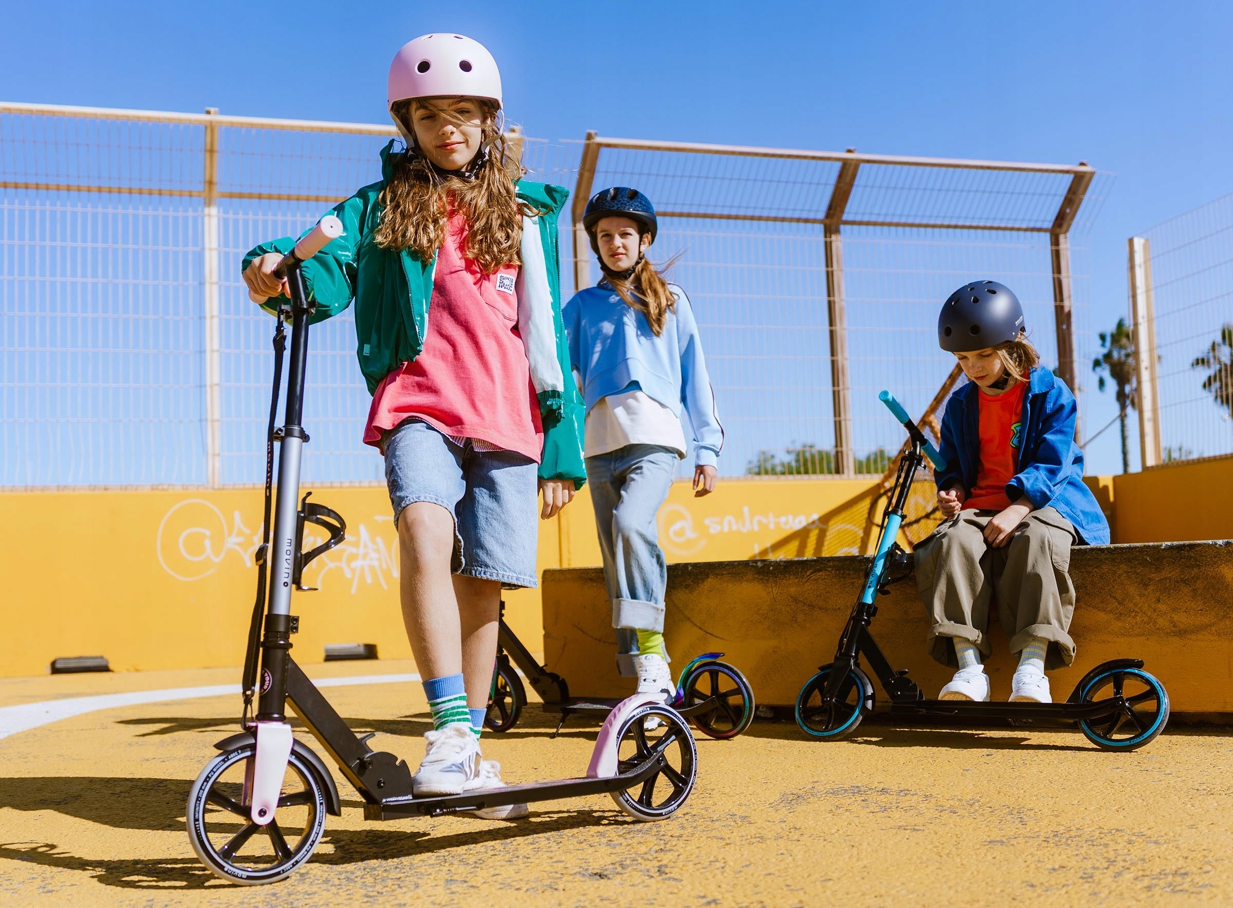 City scooter MOVINO INFINITY for children folding large Kind two-wheeled