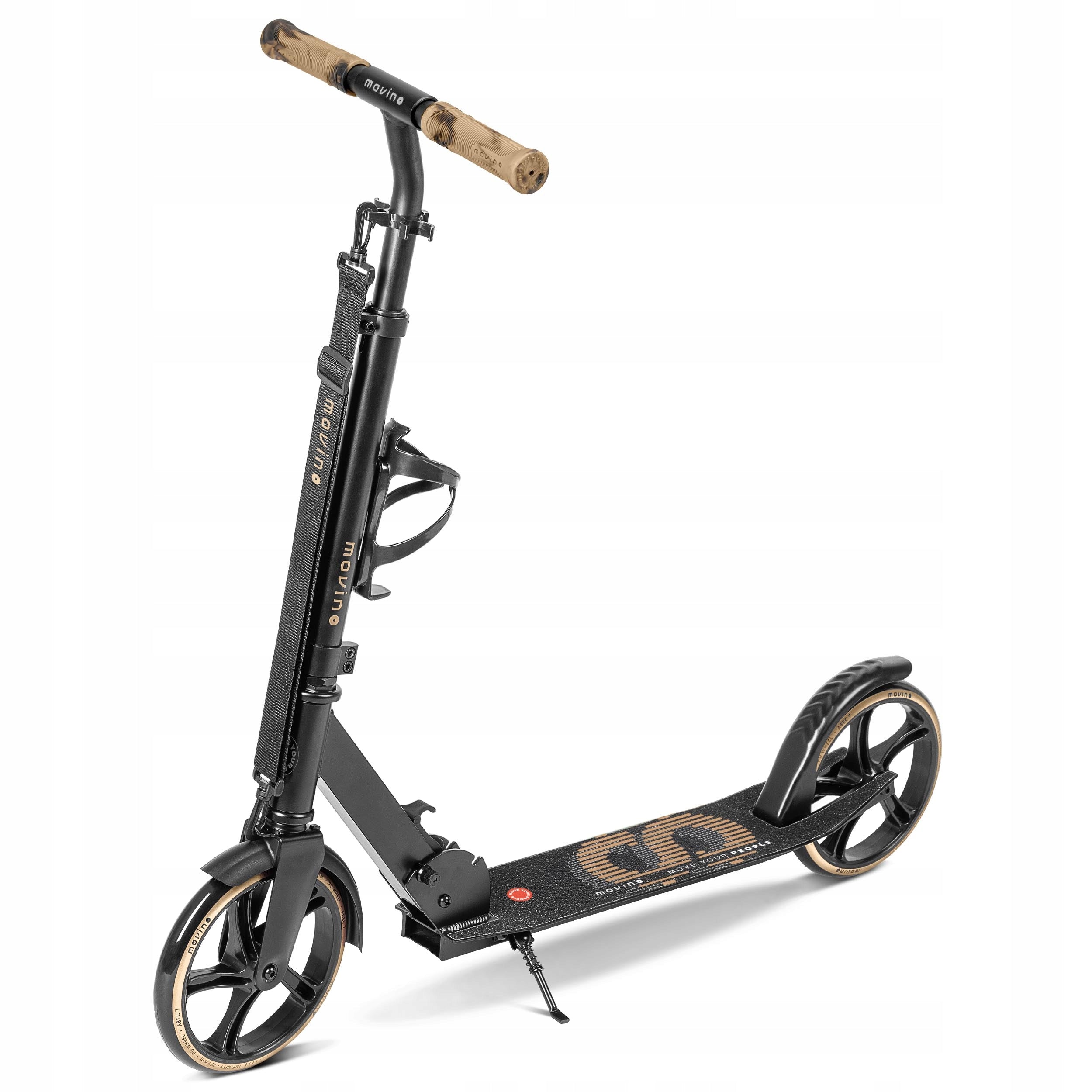 City scooter MOVINO INFINITY gold for children folding large Color black gold