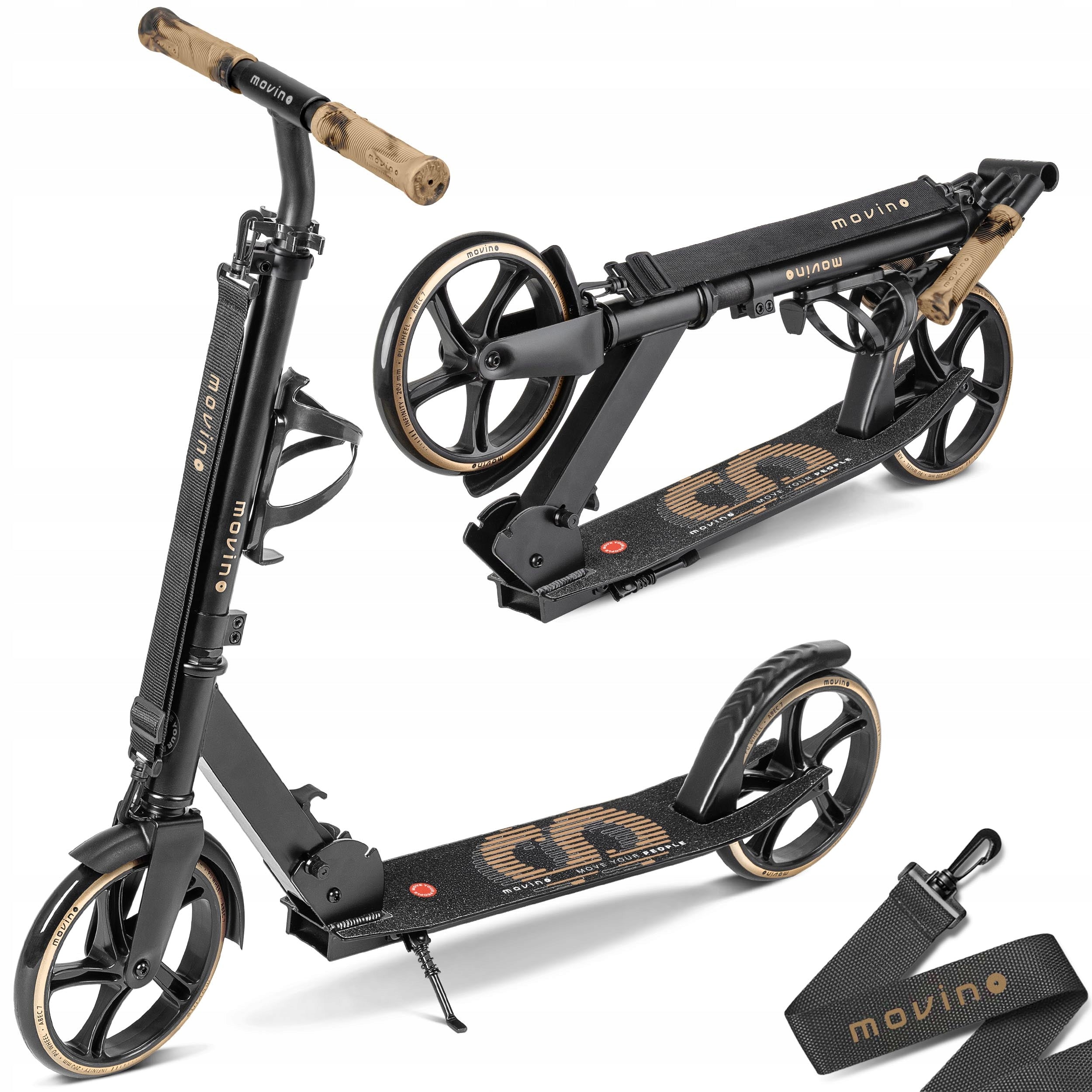 City scooter MOVINO INFINITY gold for children folding large