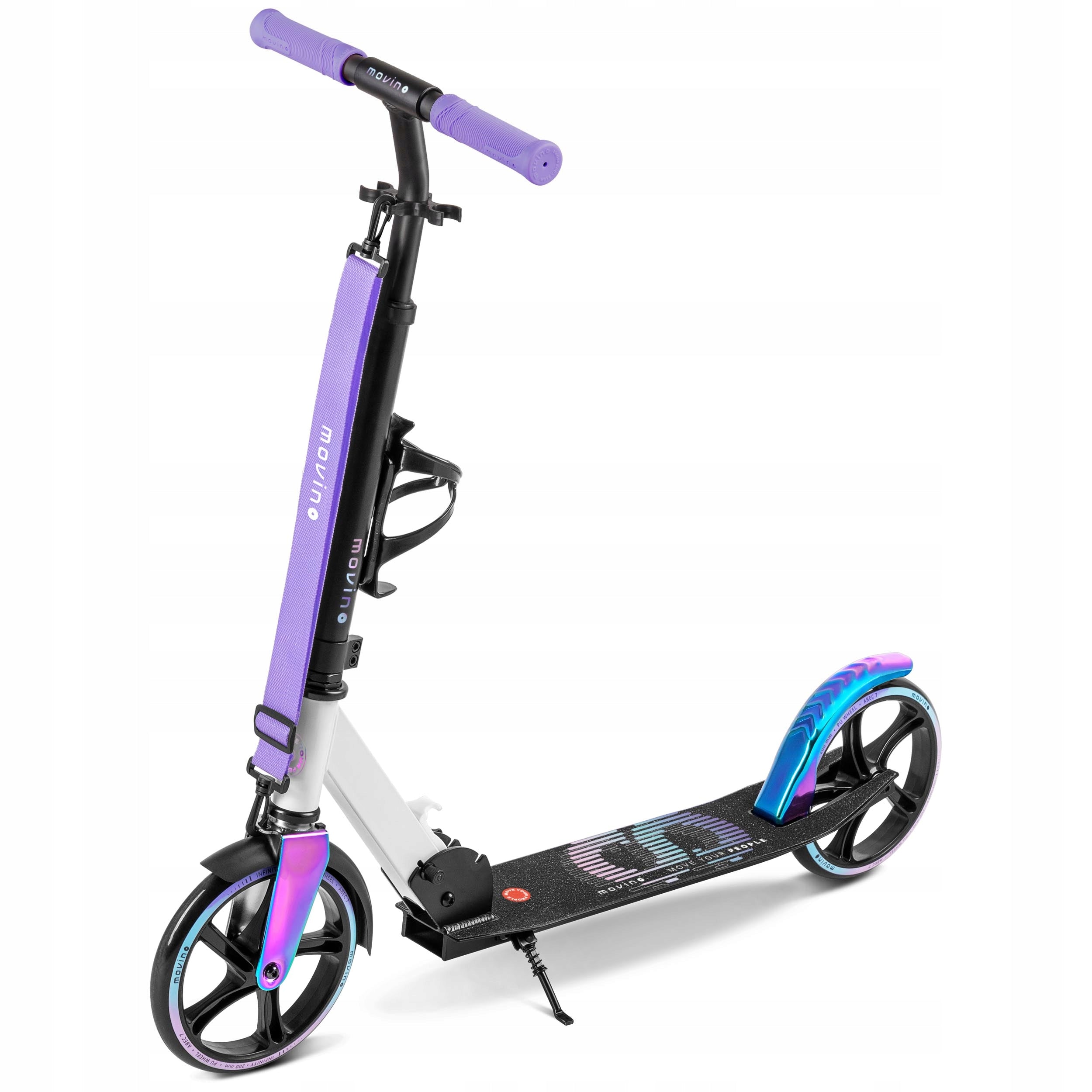 City scooter MOVINO INFINITY neochrome for children folding large Wheels natural rubber
