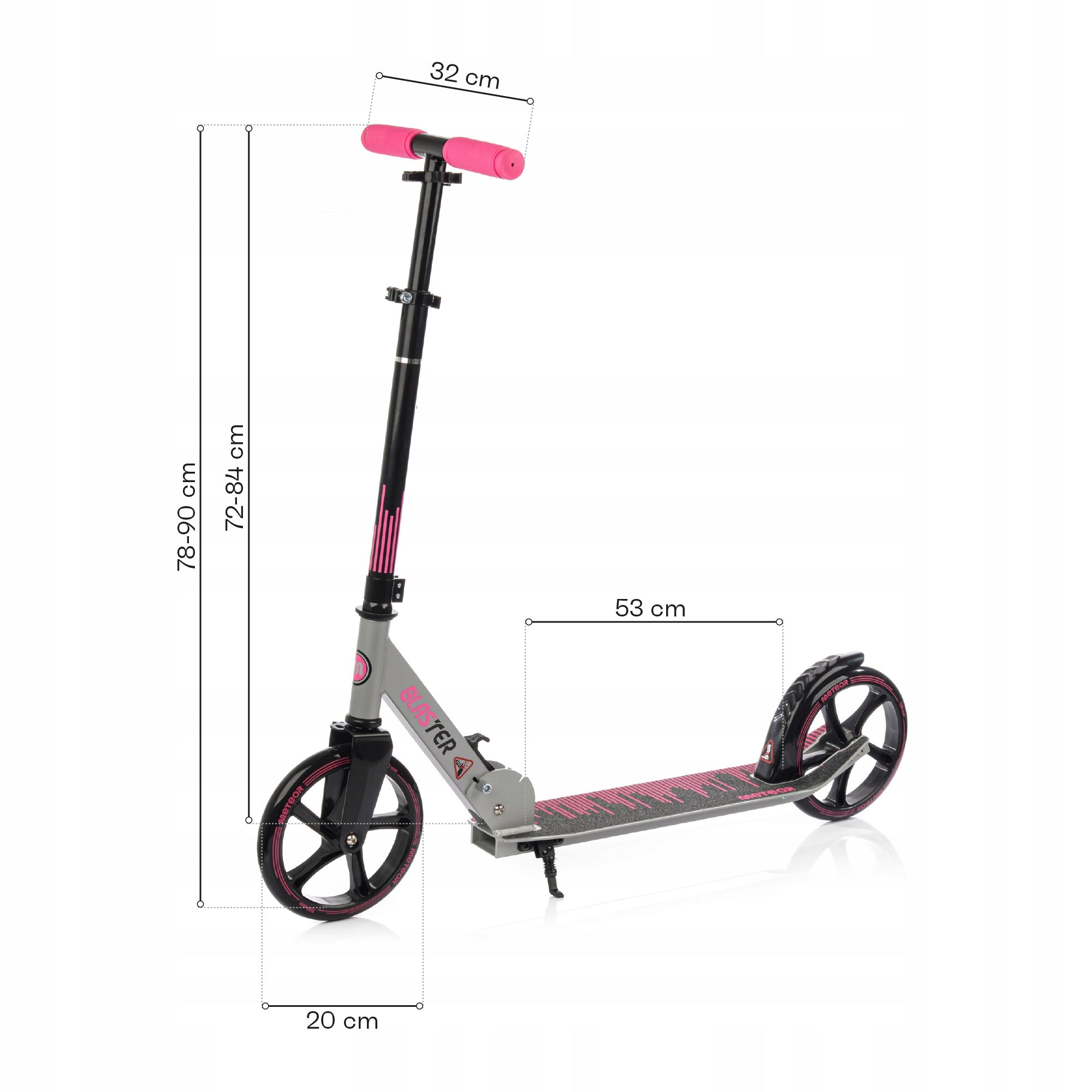 City scooter folding for children large wheels 200 mm Meteor Blaster Number of wheels 2